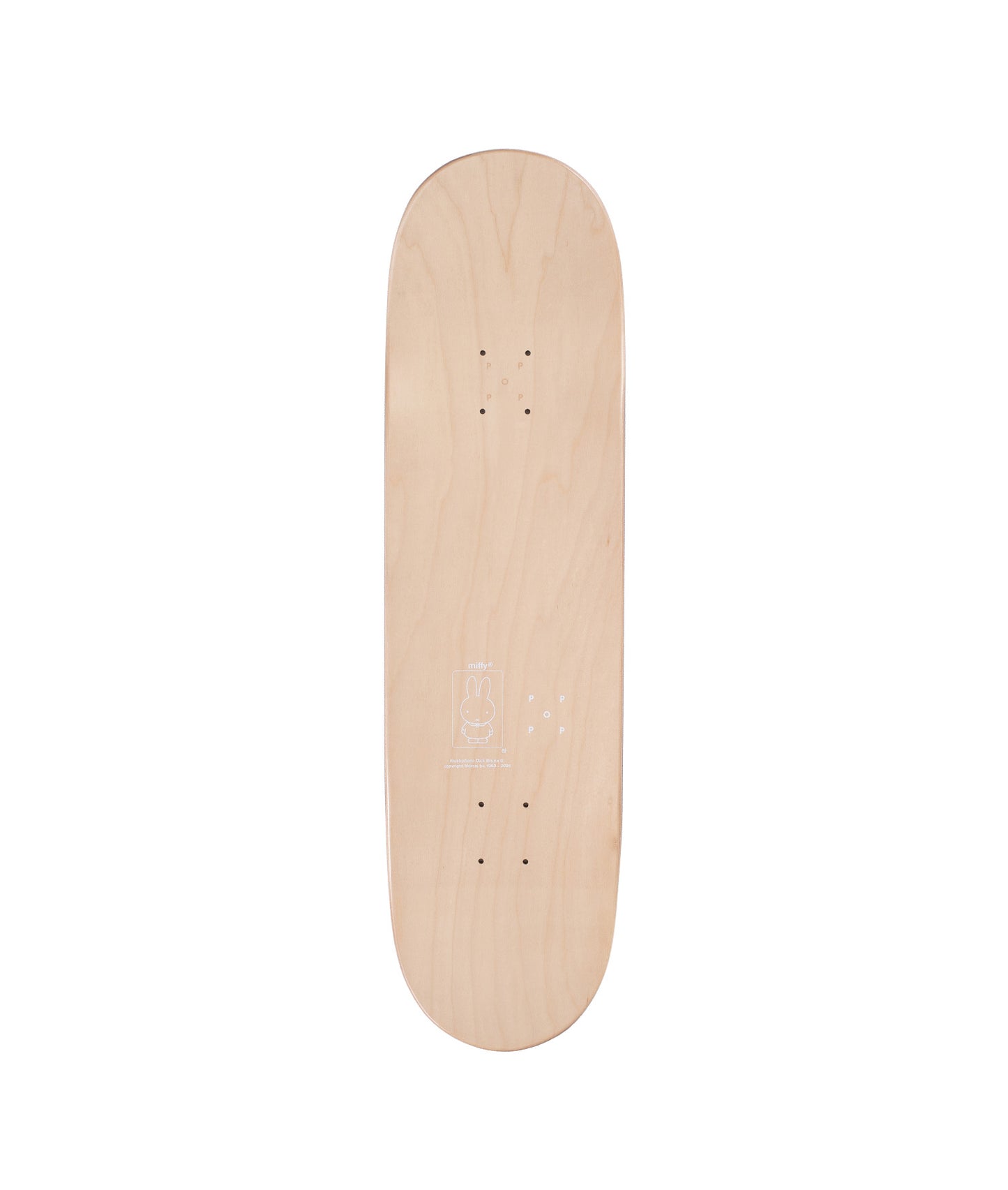 POP x Miffy Bear Skateboard Deck 8.6 Multi