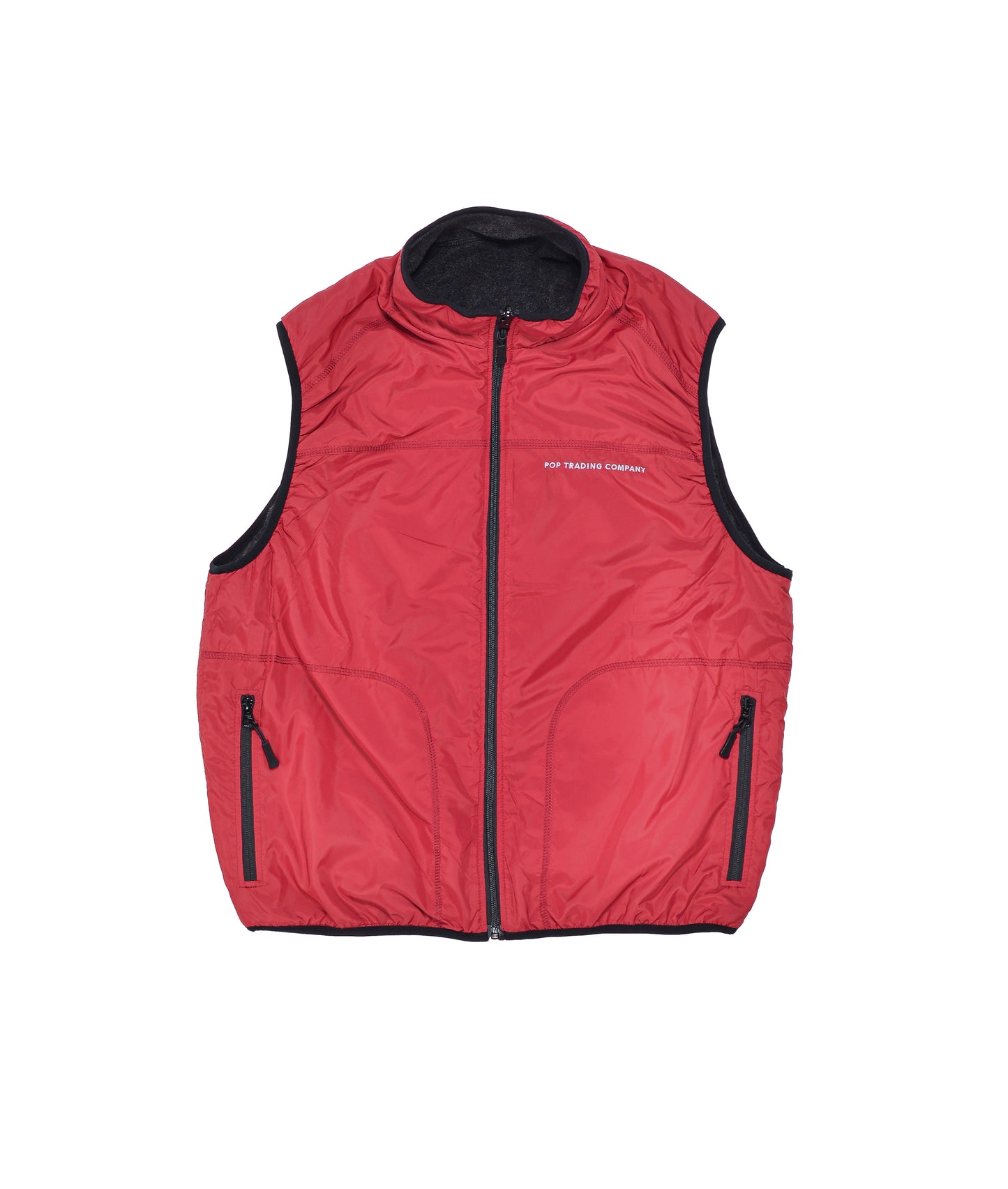 POP Reversible Vest Anthracite/Rio Red