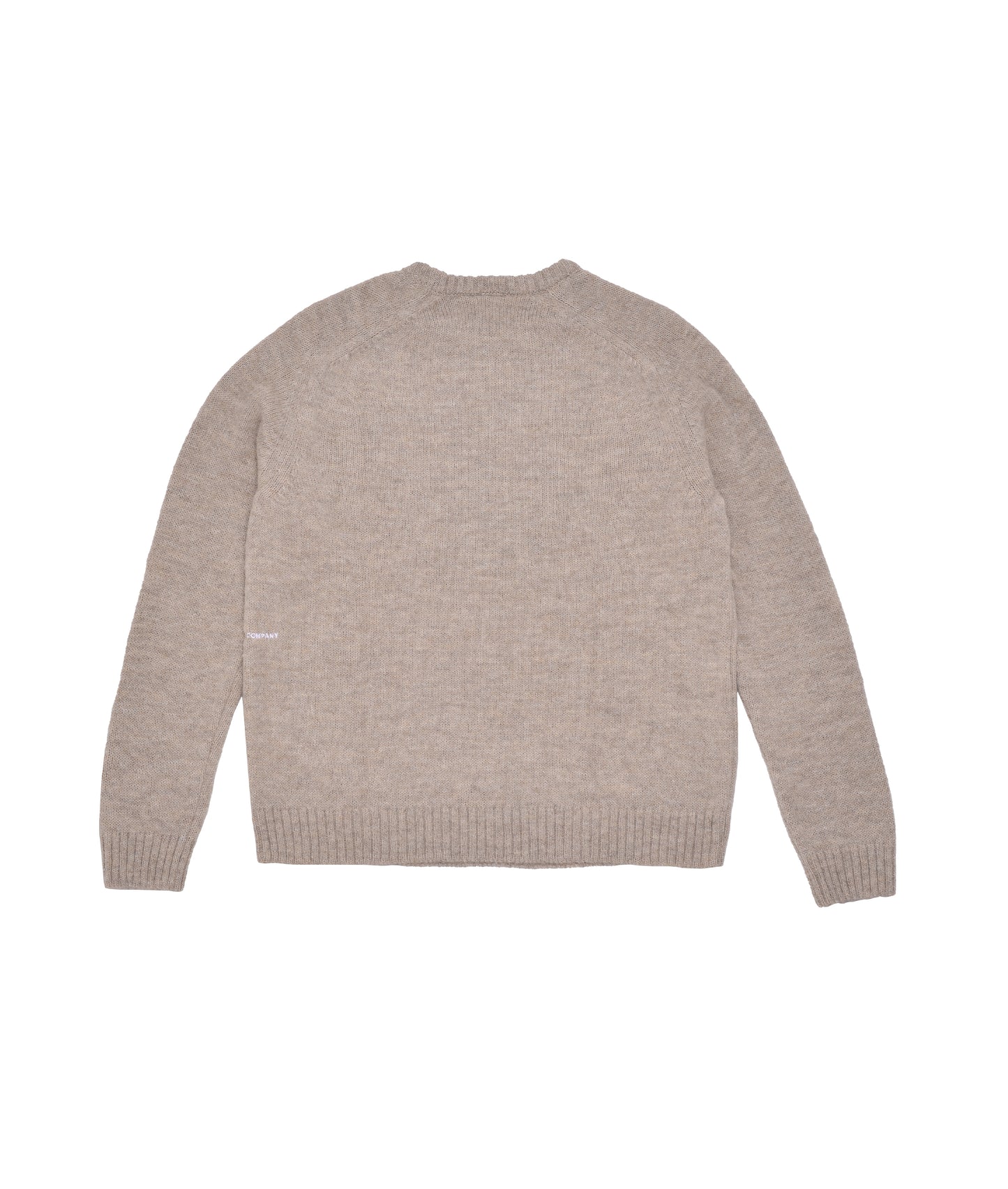 POP Initials Knitted Crewneck Sweater Sesame