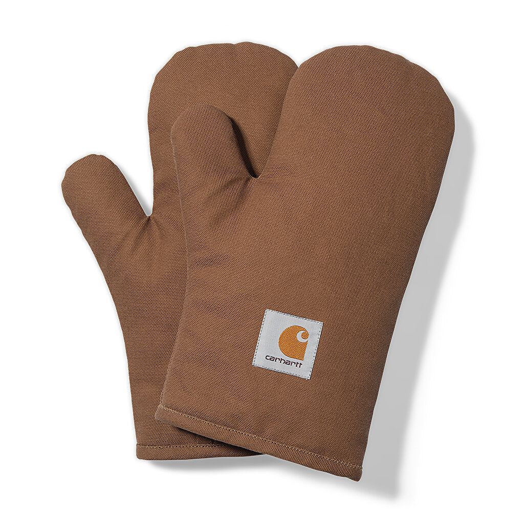Carhartt WIP Canvas Oven Mitt Set Hamilton Brown