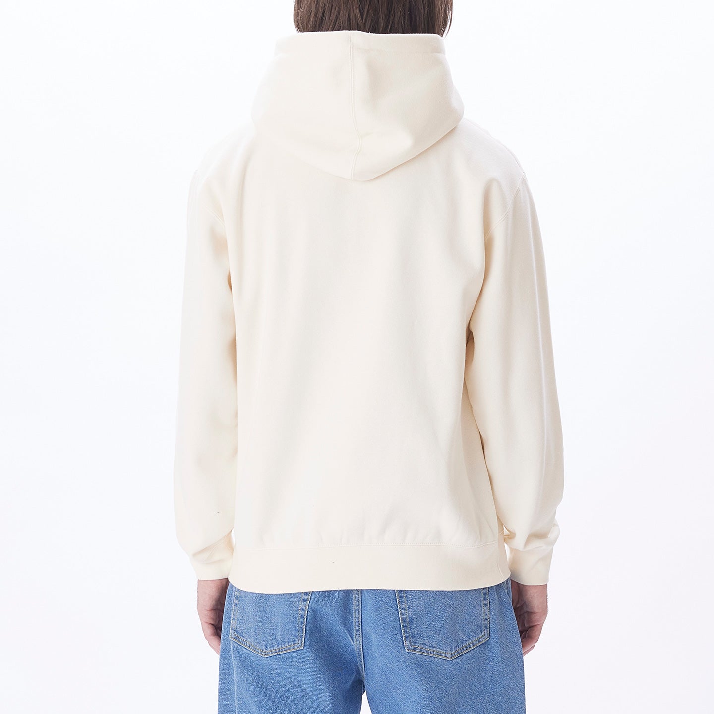 Obey Icon Embroidred Hooded Sweater Unbleached