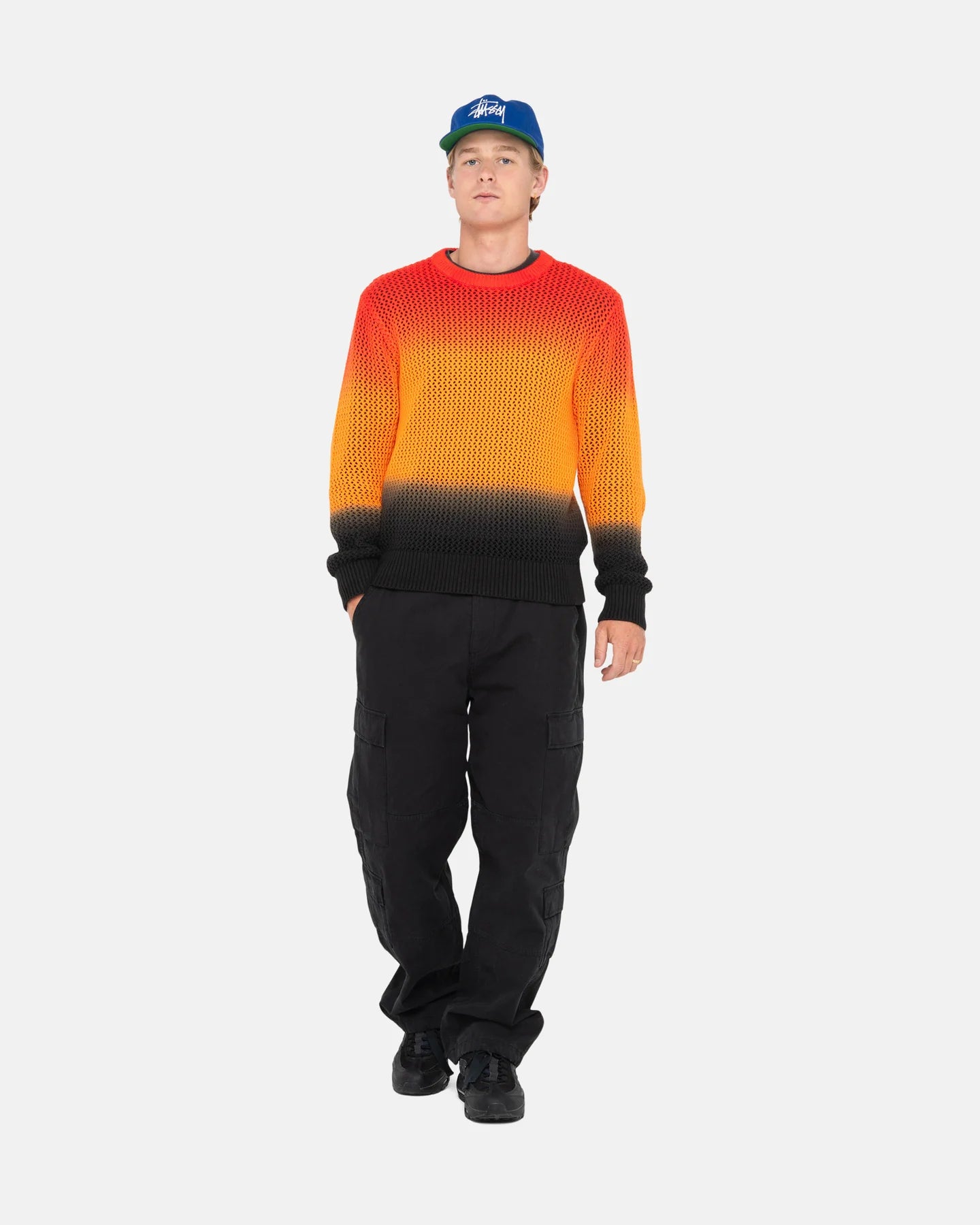Stüssy Pig. Dyed Loose Gauge Sweater Lava