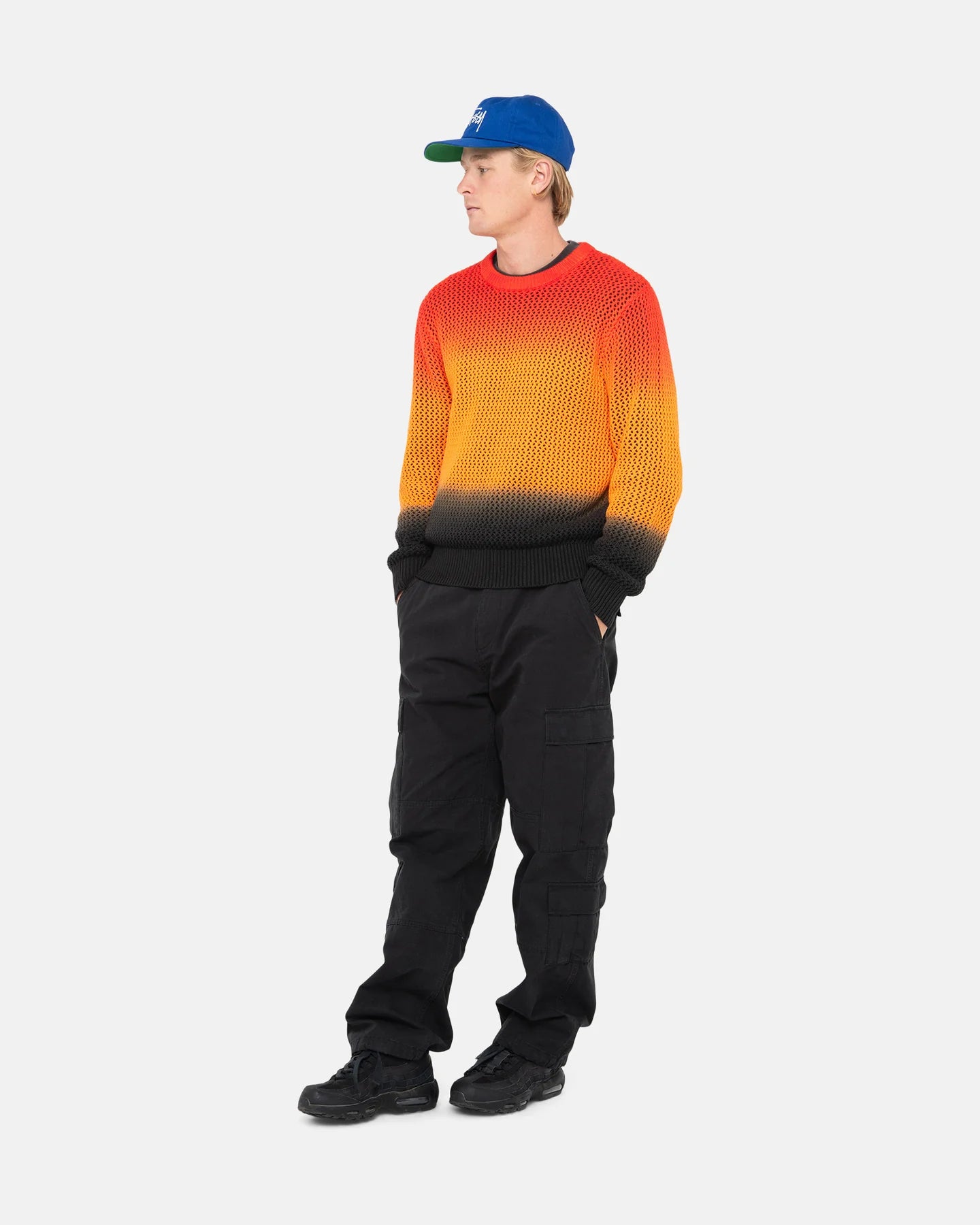 Stüssy Pig. Dyed Loose Gauge Sweater Lava