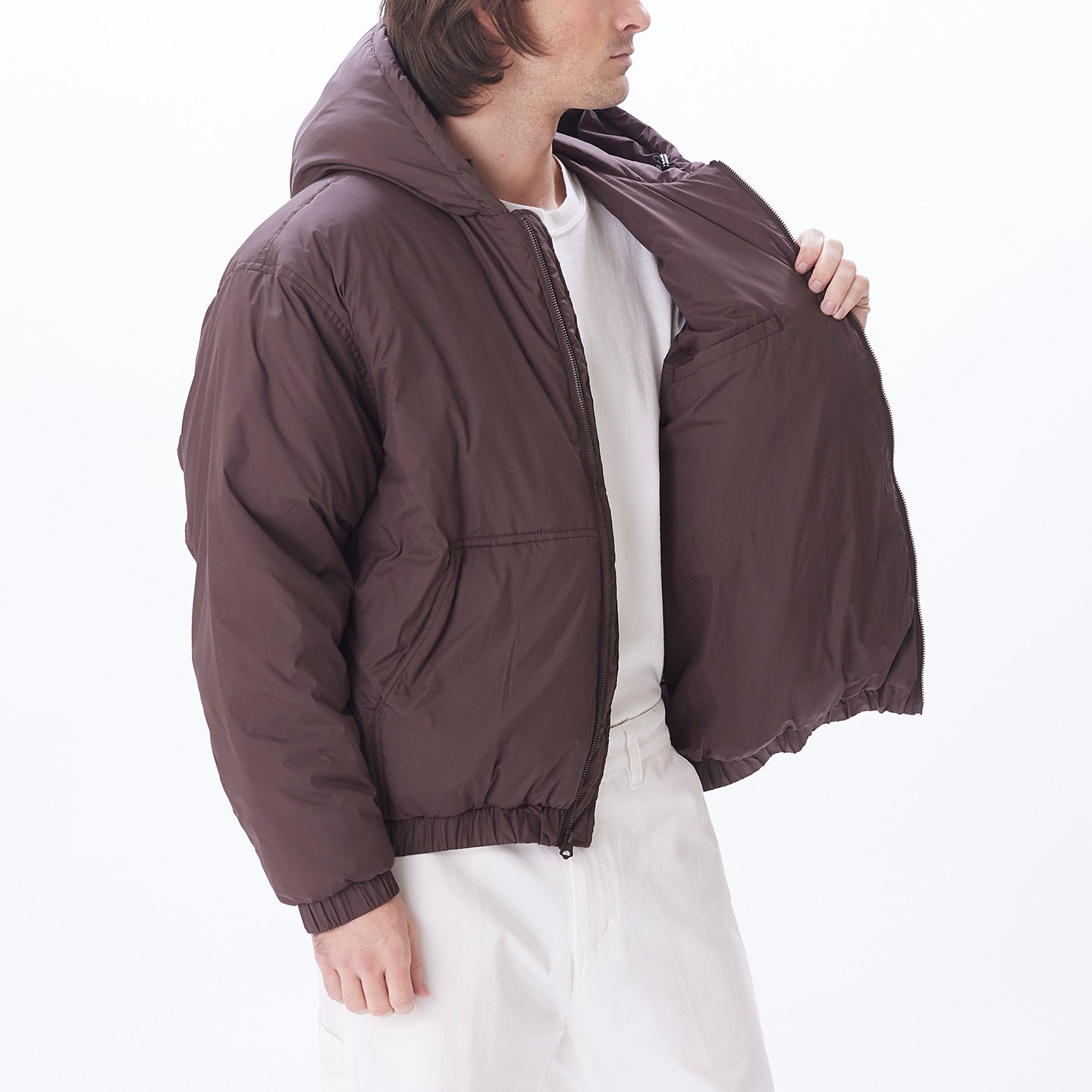 Obey Retreat Hooded Jacket Java Brown