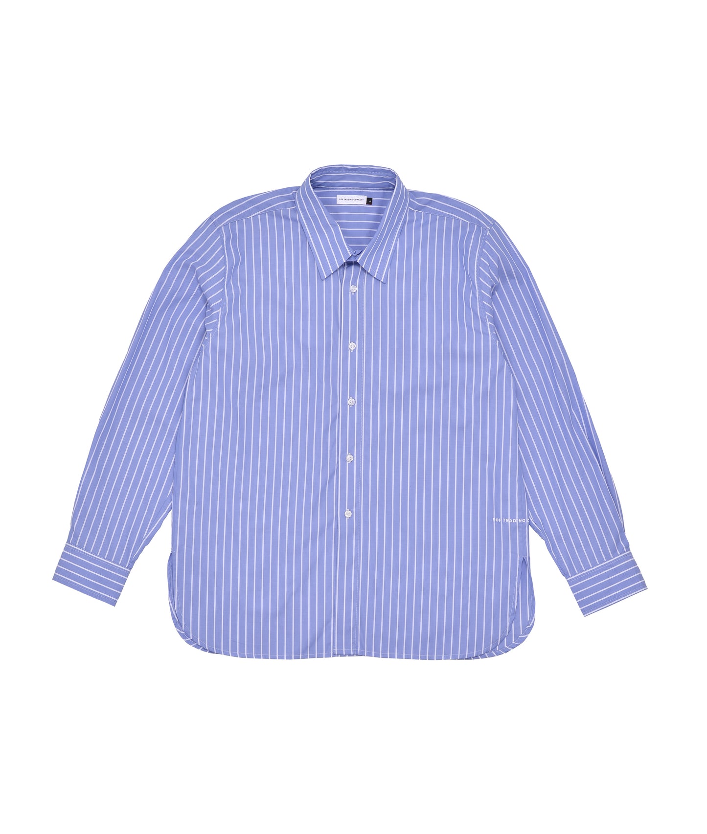 POP Logo Striped Shirt Blue
