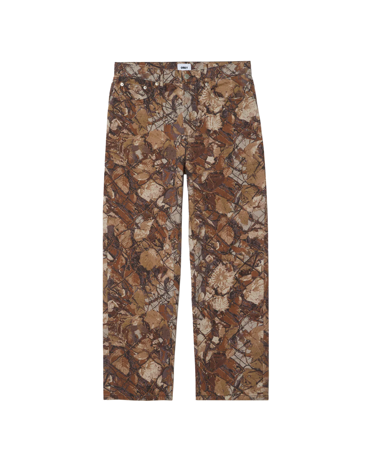Obey Classic Baggy Denim Pant Fence Camo