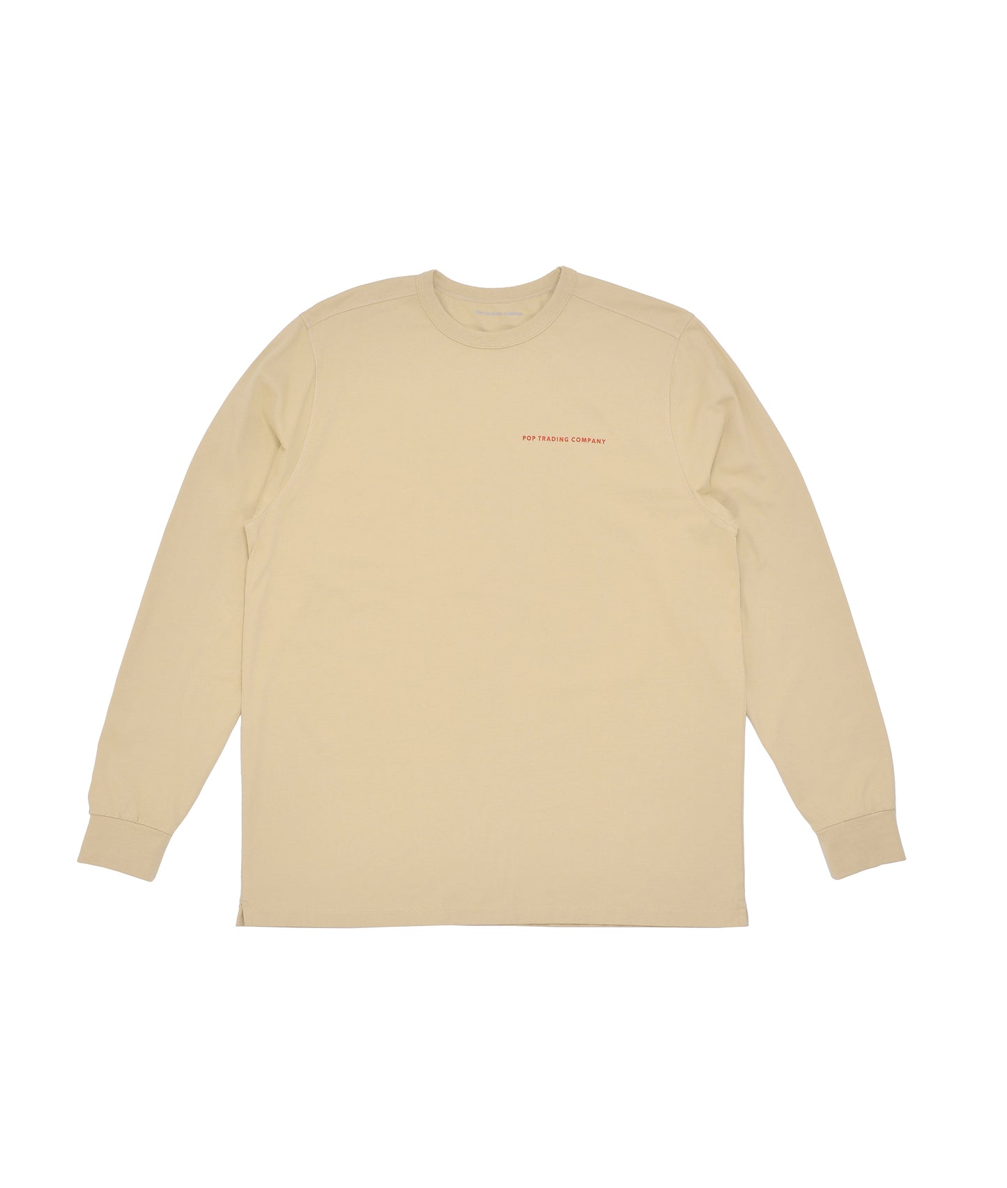 POP Logo Longsleeve T-Shirt White Pepper/Rio Red