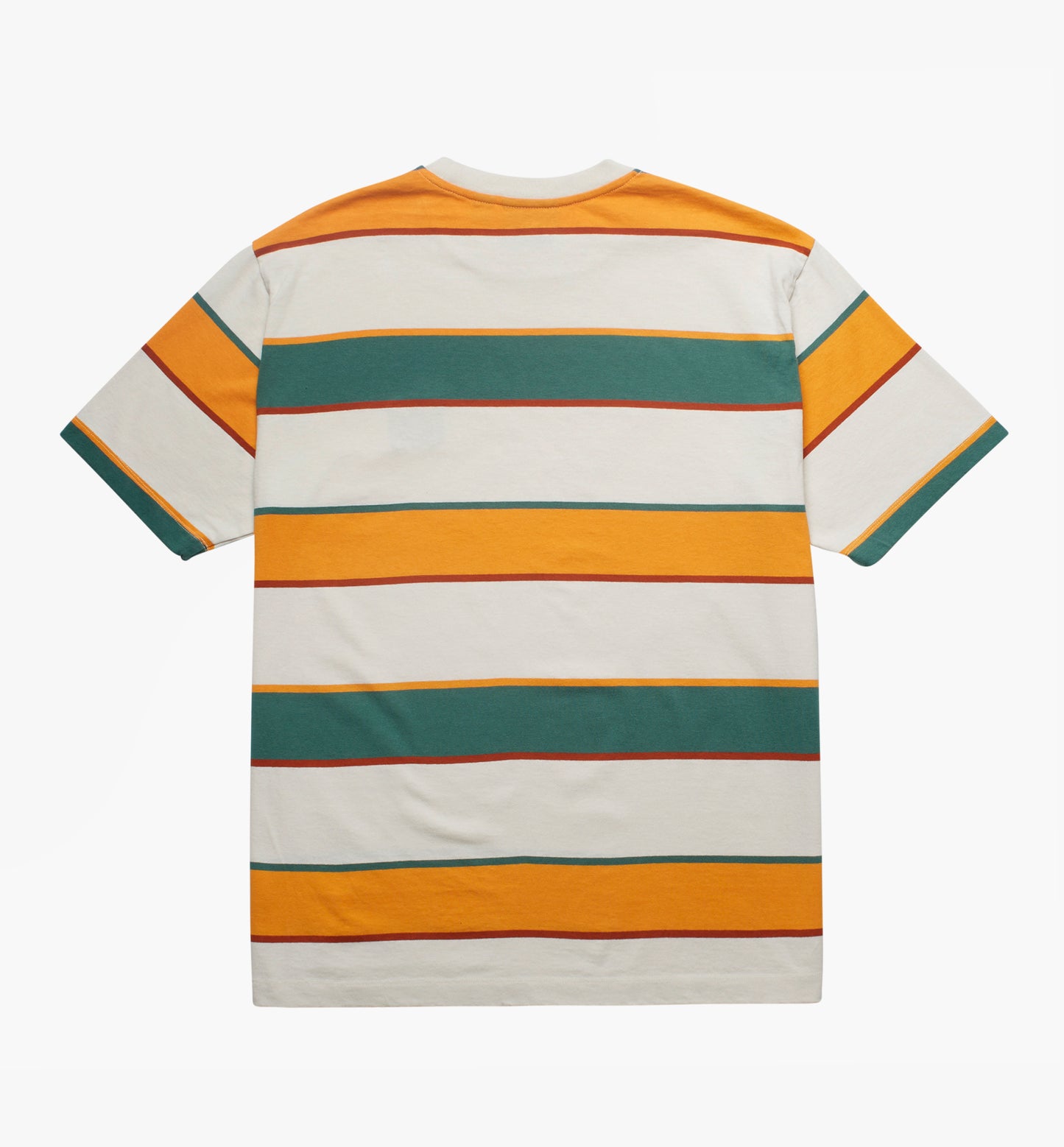 By Parra Fast Food Logo Striped T-Shirt Burnedyellow