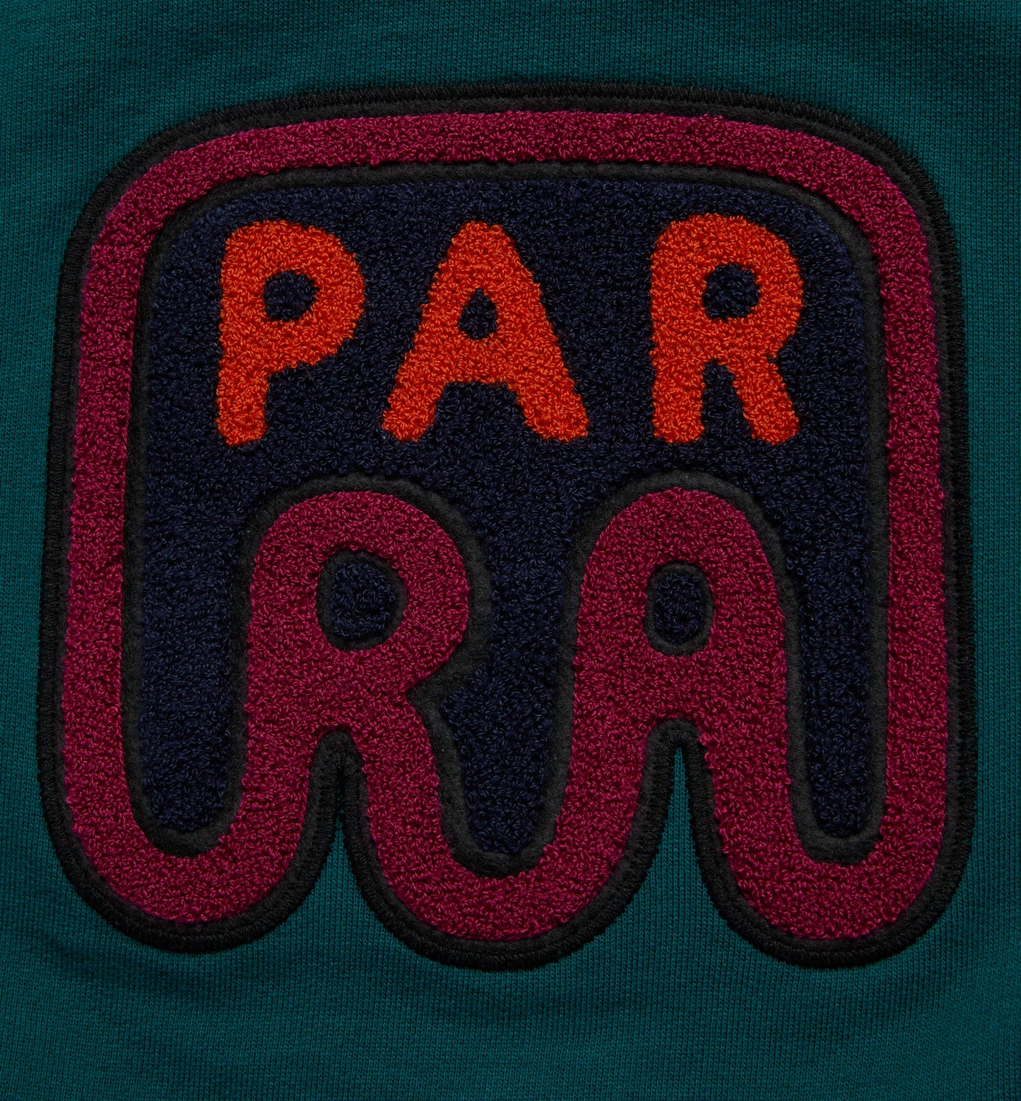 By Parra Fast Food Logo Crewneck Sweater Deepseagreen