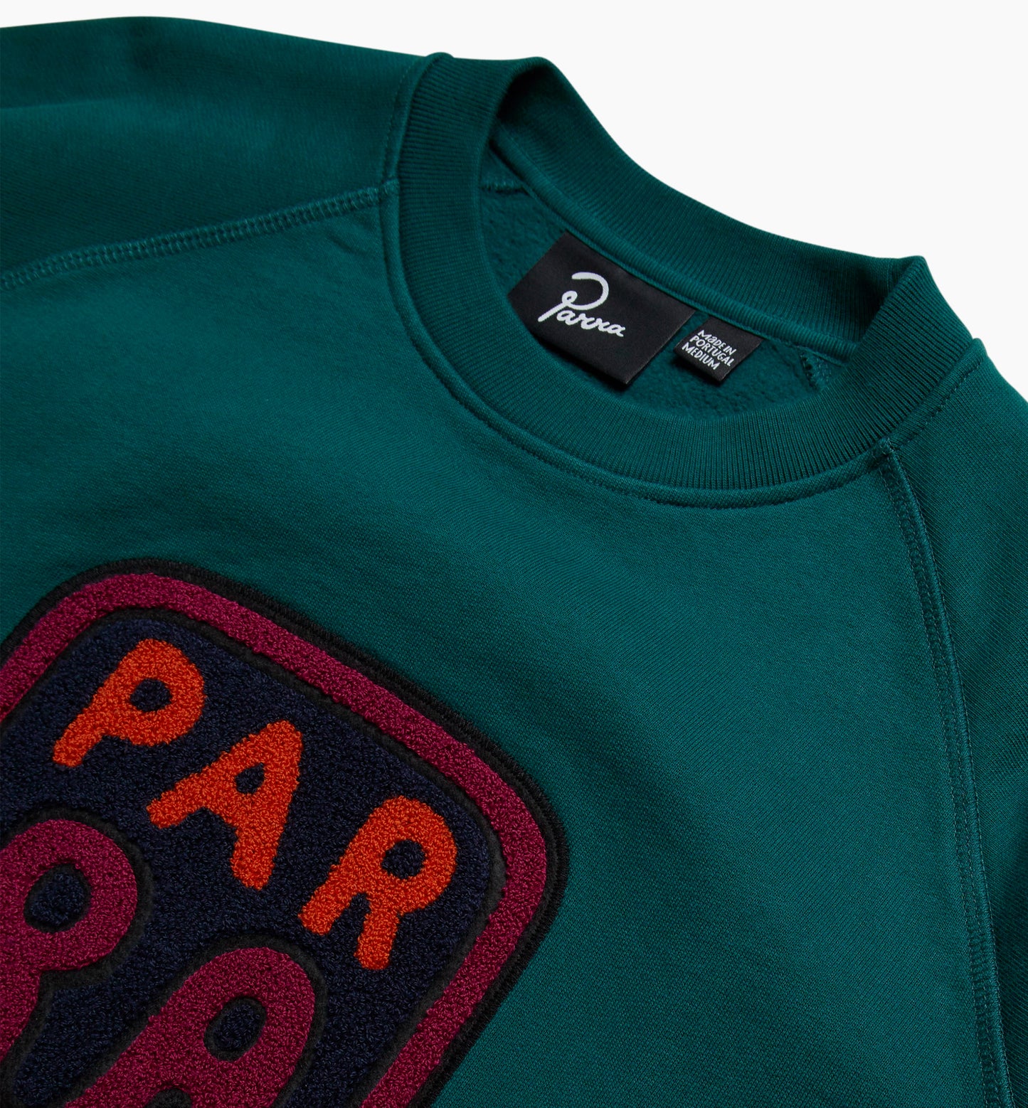 By Parra Fast Food Logo Crewneck Sweater Deepseagreen