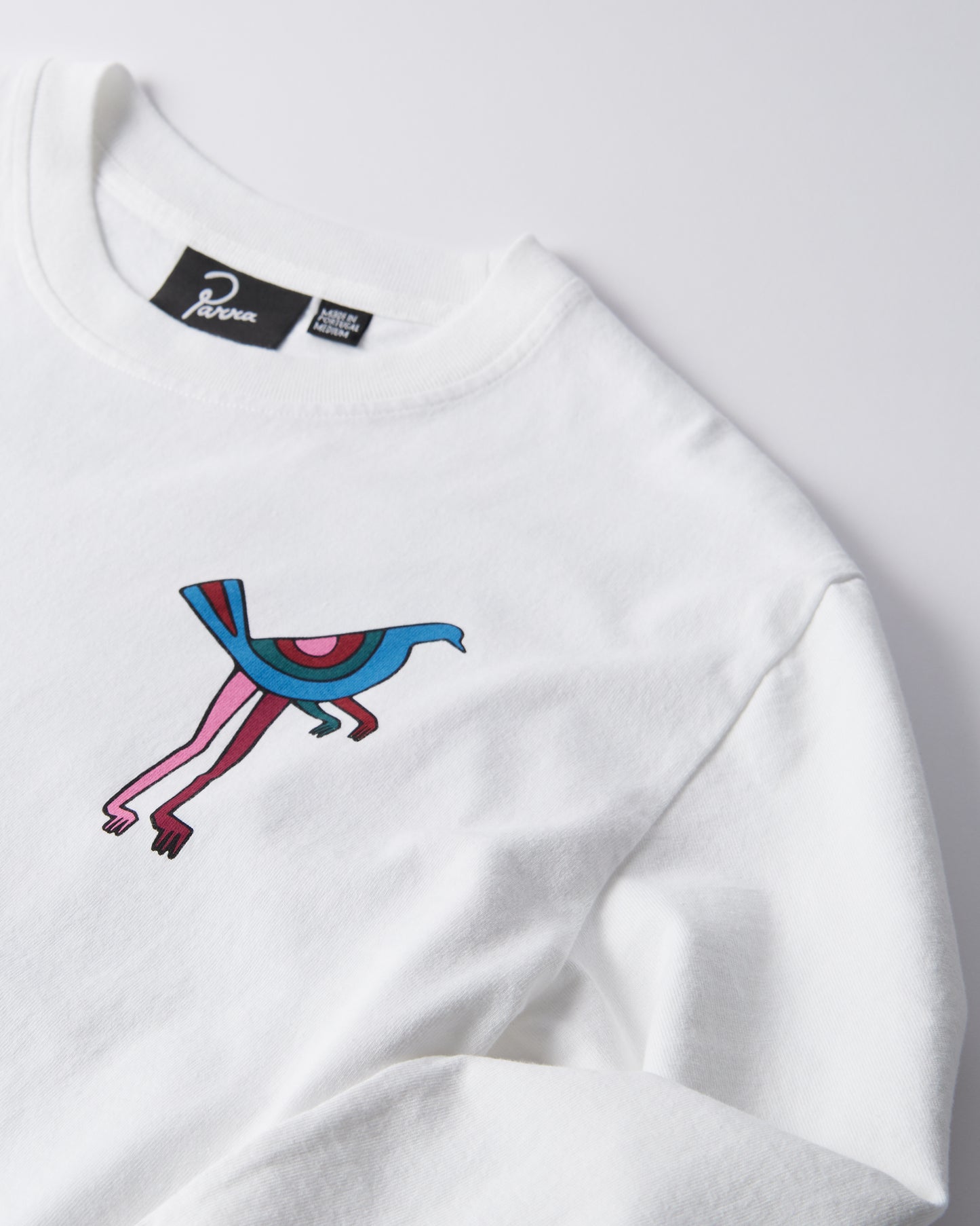By Parra Wine And Books Longsleeve T-Shirt White