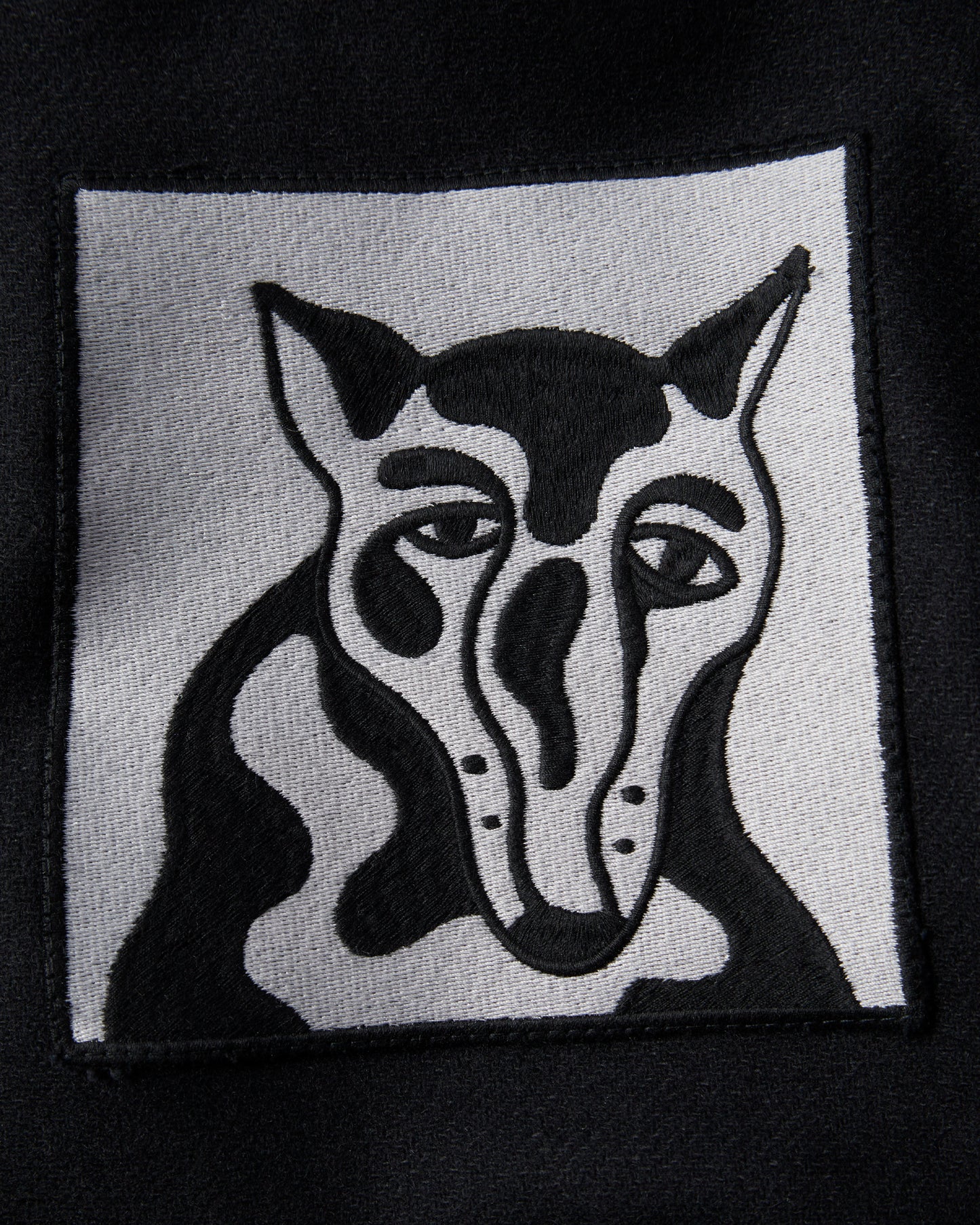 By Parra Dog Faced Varsity Jacket Black