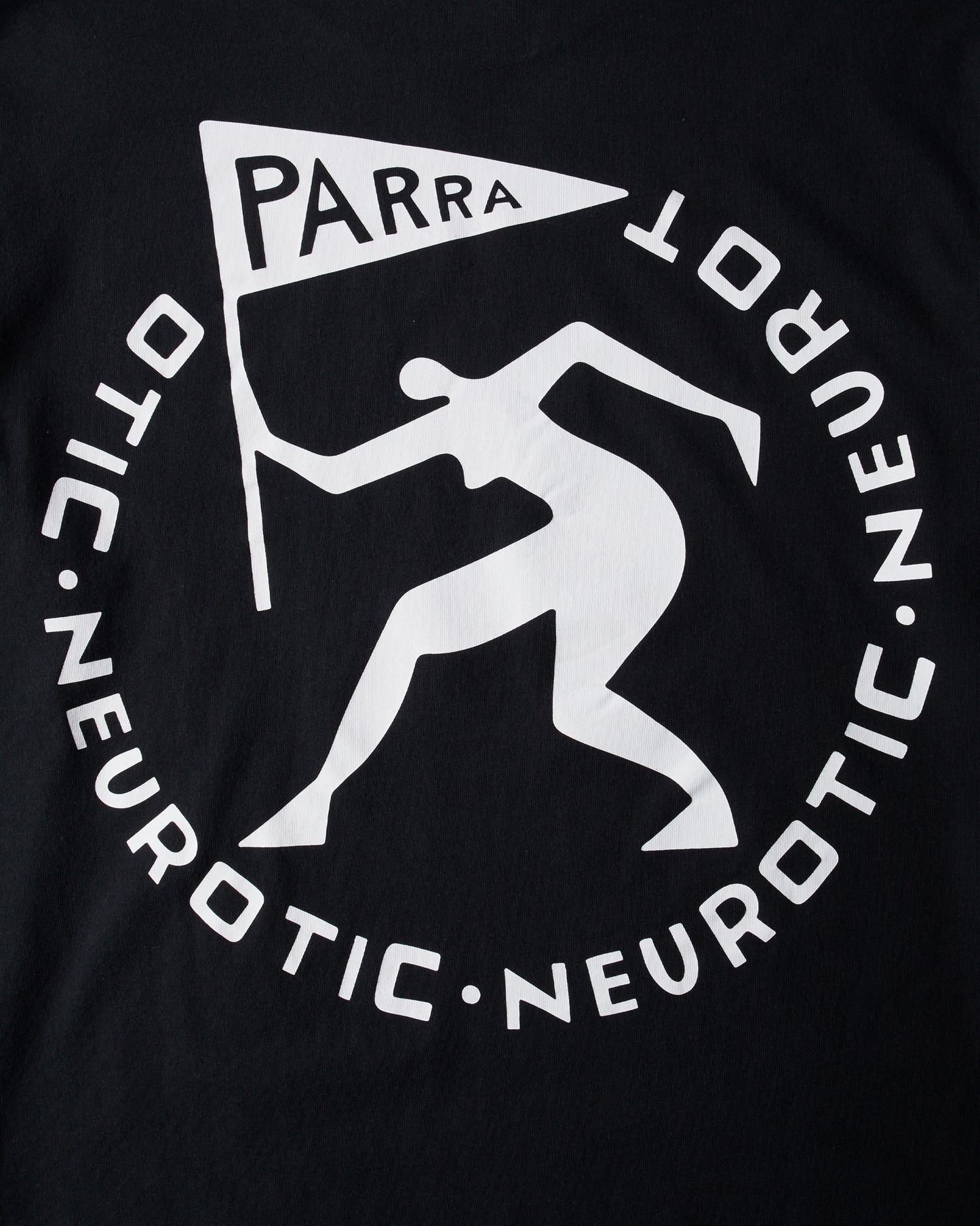 By Parra Neurotic Flag Longsleeve T-Shirt Black