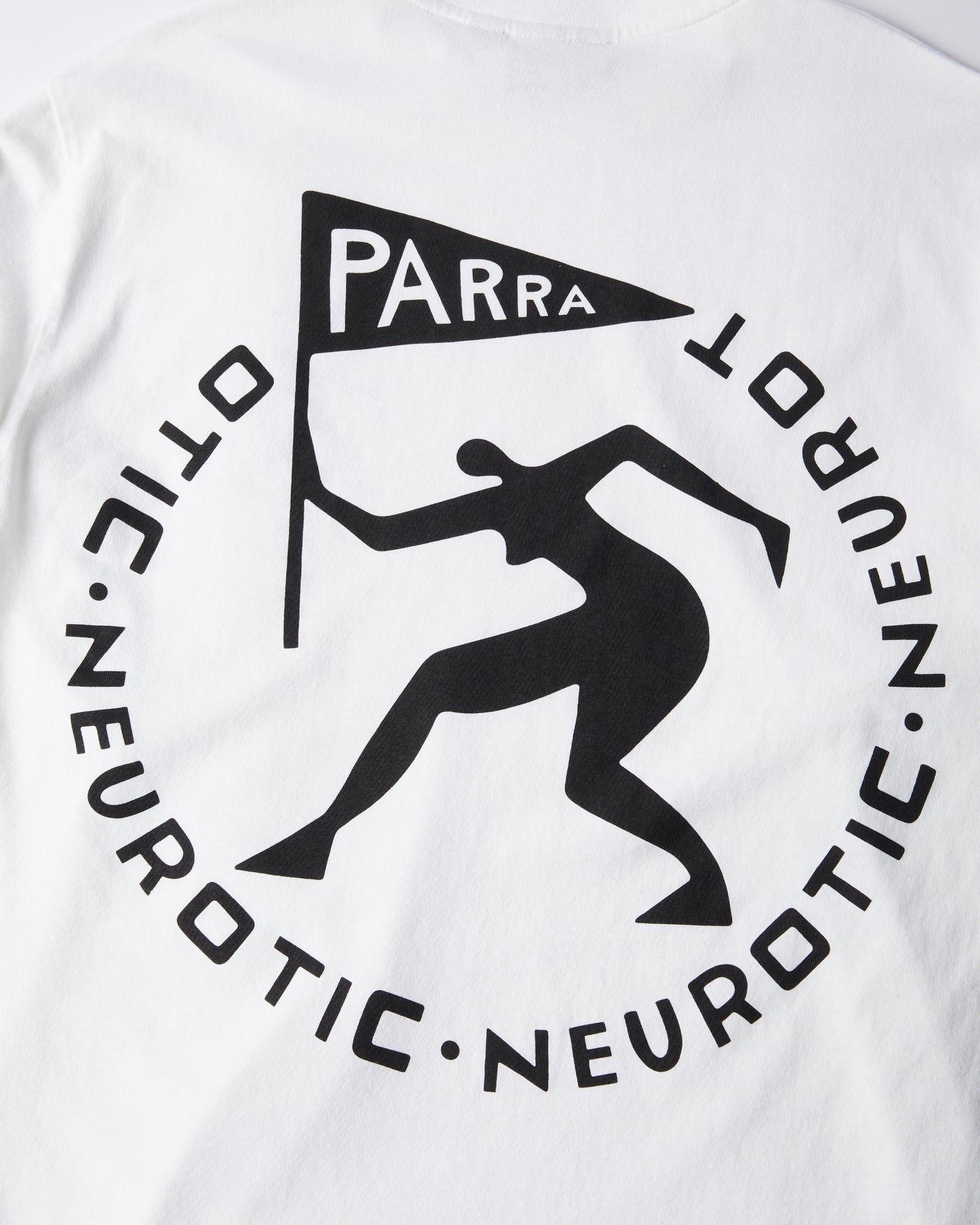 By Parra Neurotic Flag Longsleeve T-Shirt White