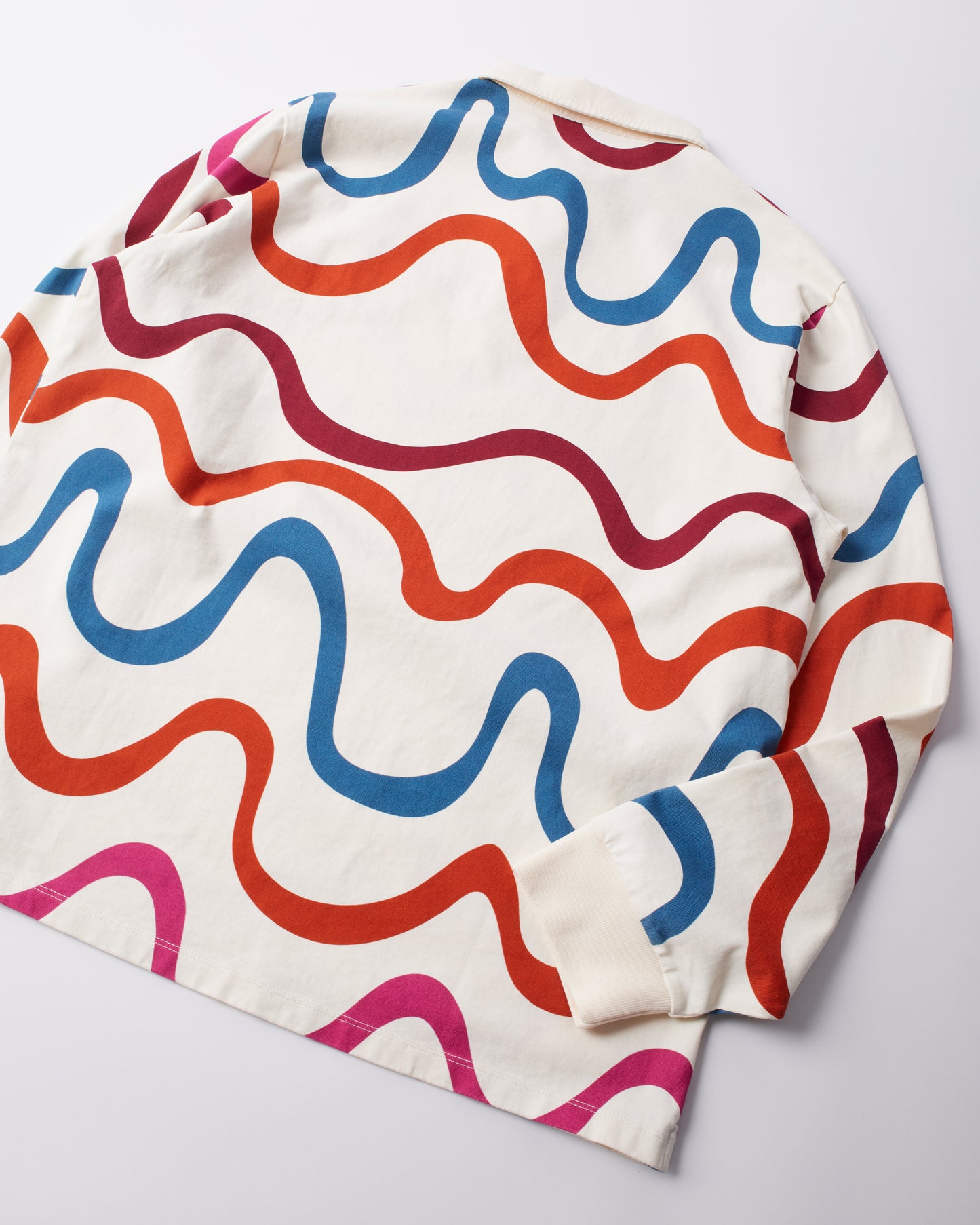 By Parra Colored Soundwave Polo Shirt Off White