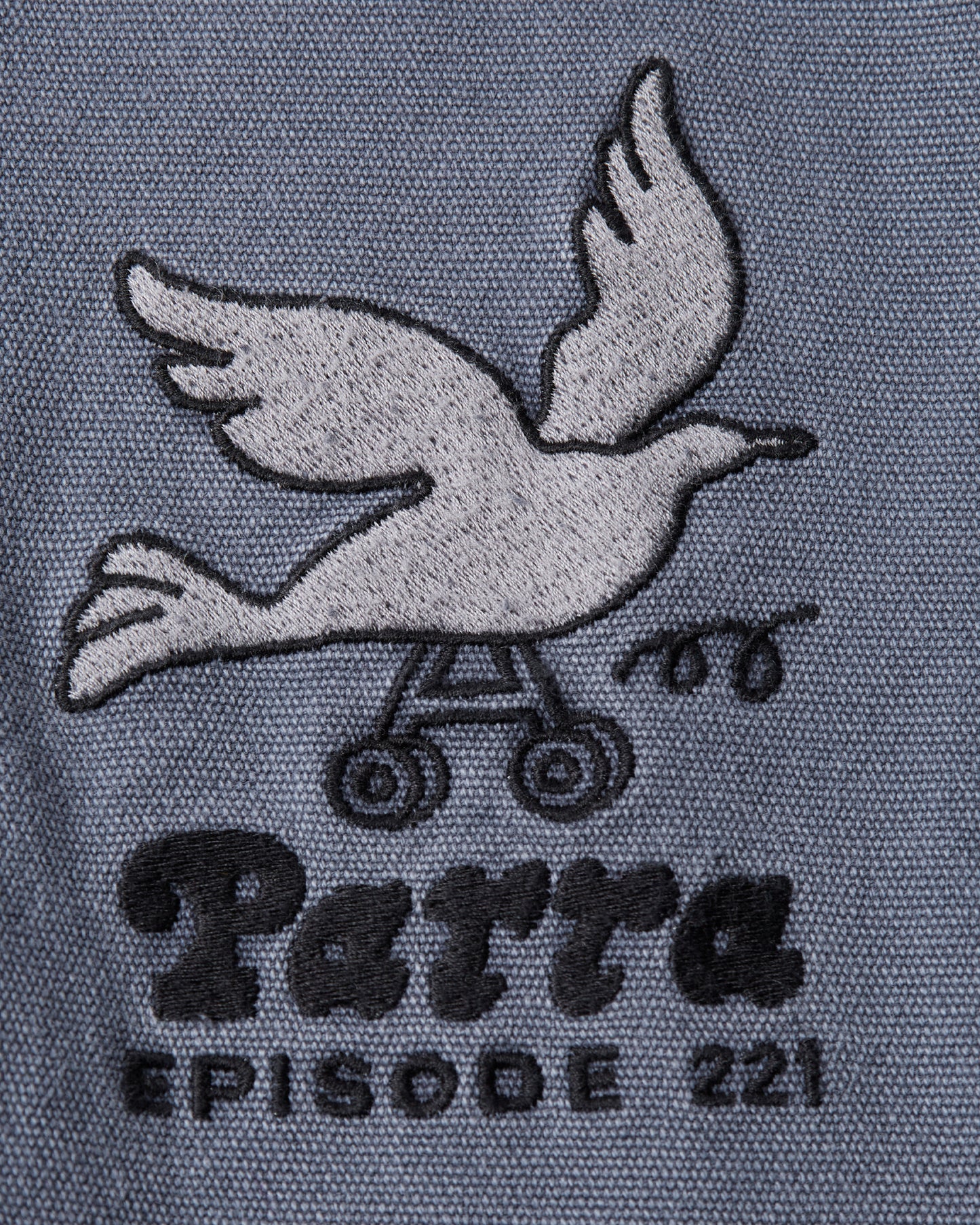 By Parra Twilled Bird Wheel Jacket Washed Blue
