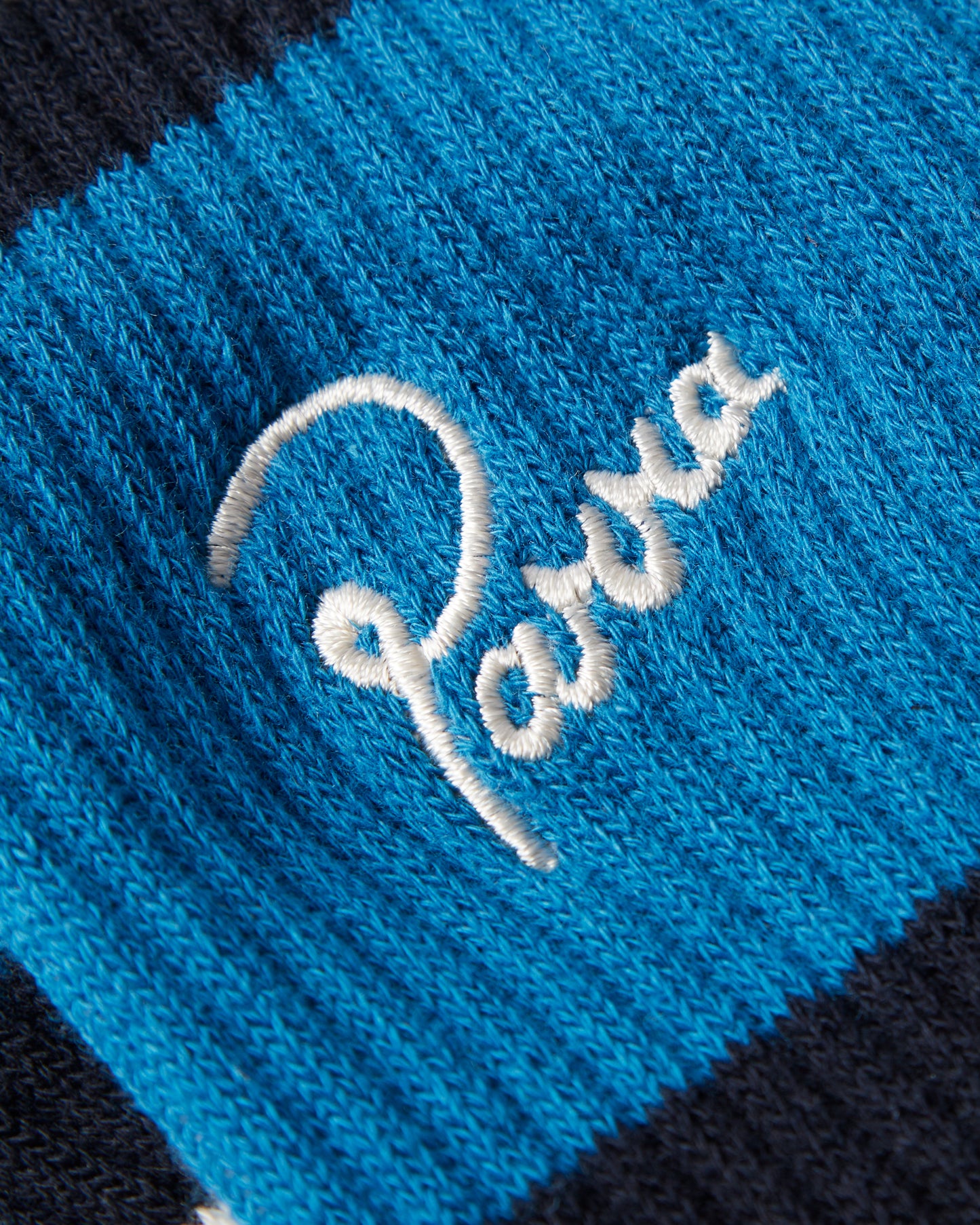 By Parra Script Logo Crew Socks Off White