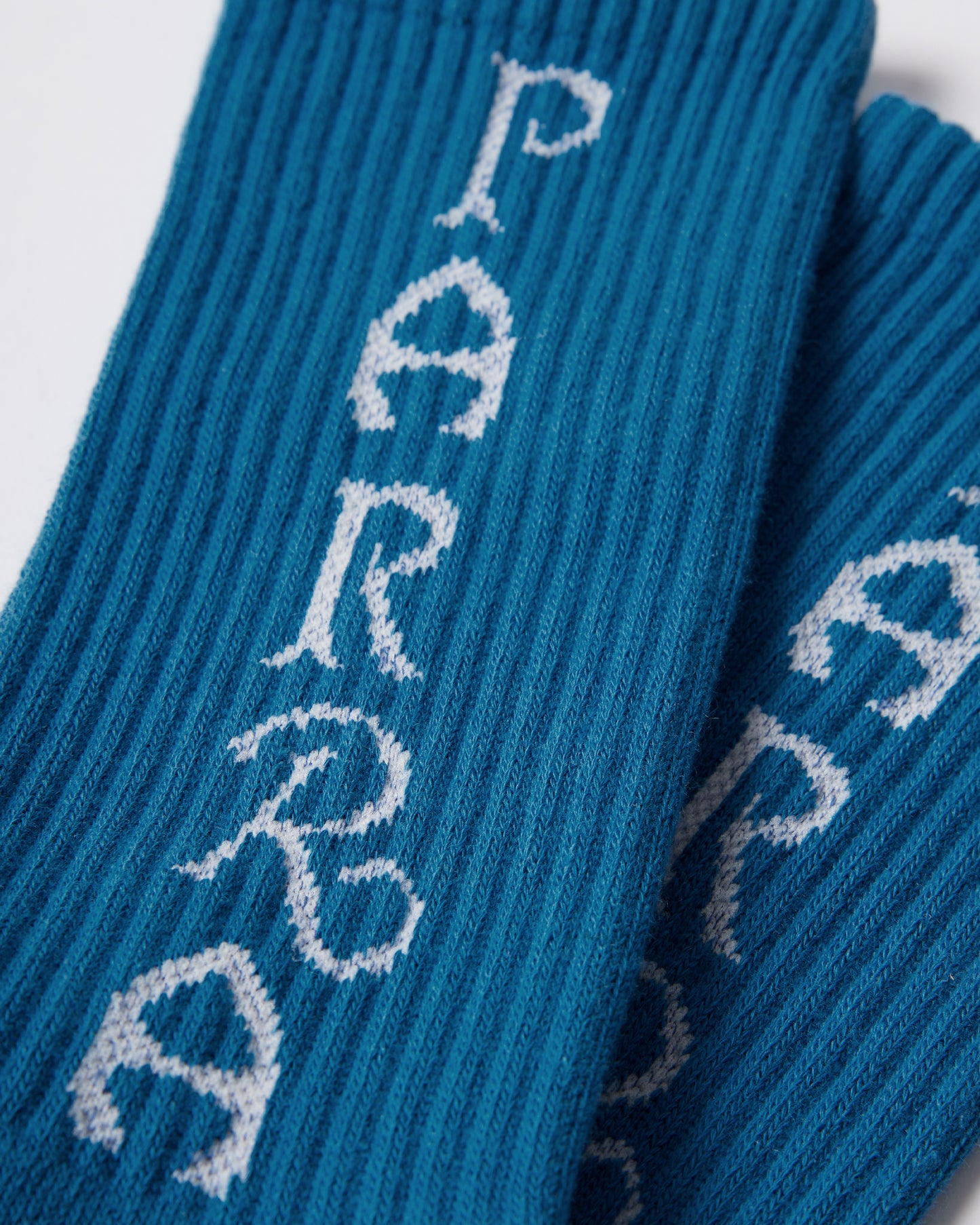 Parra Wordle Logo Crew Socks Blue