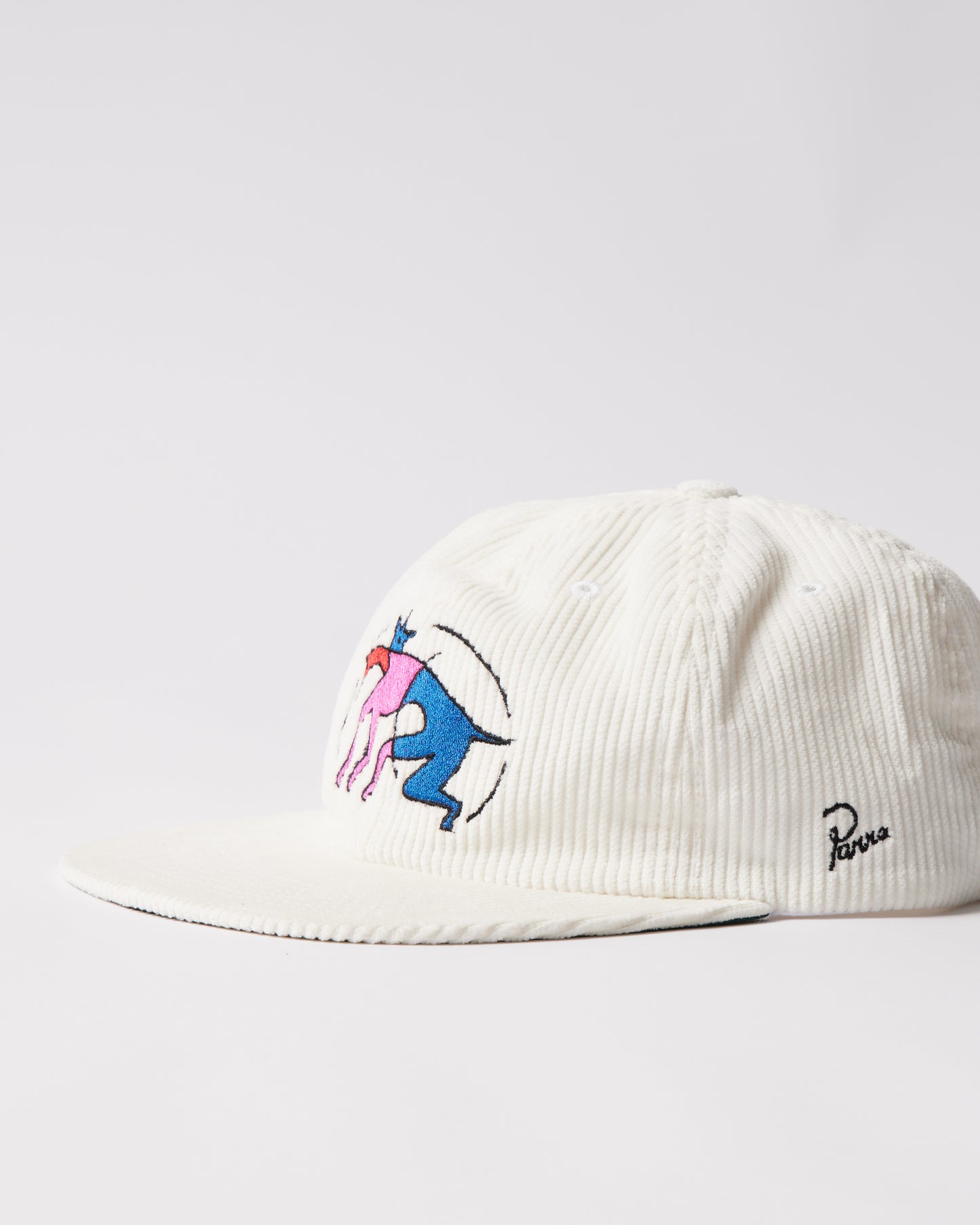 Parra The Zoomies 6 Panel Hat White