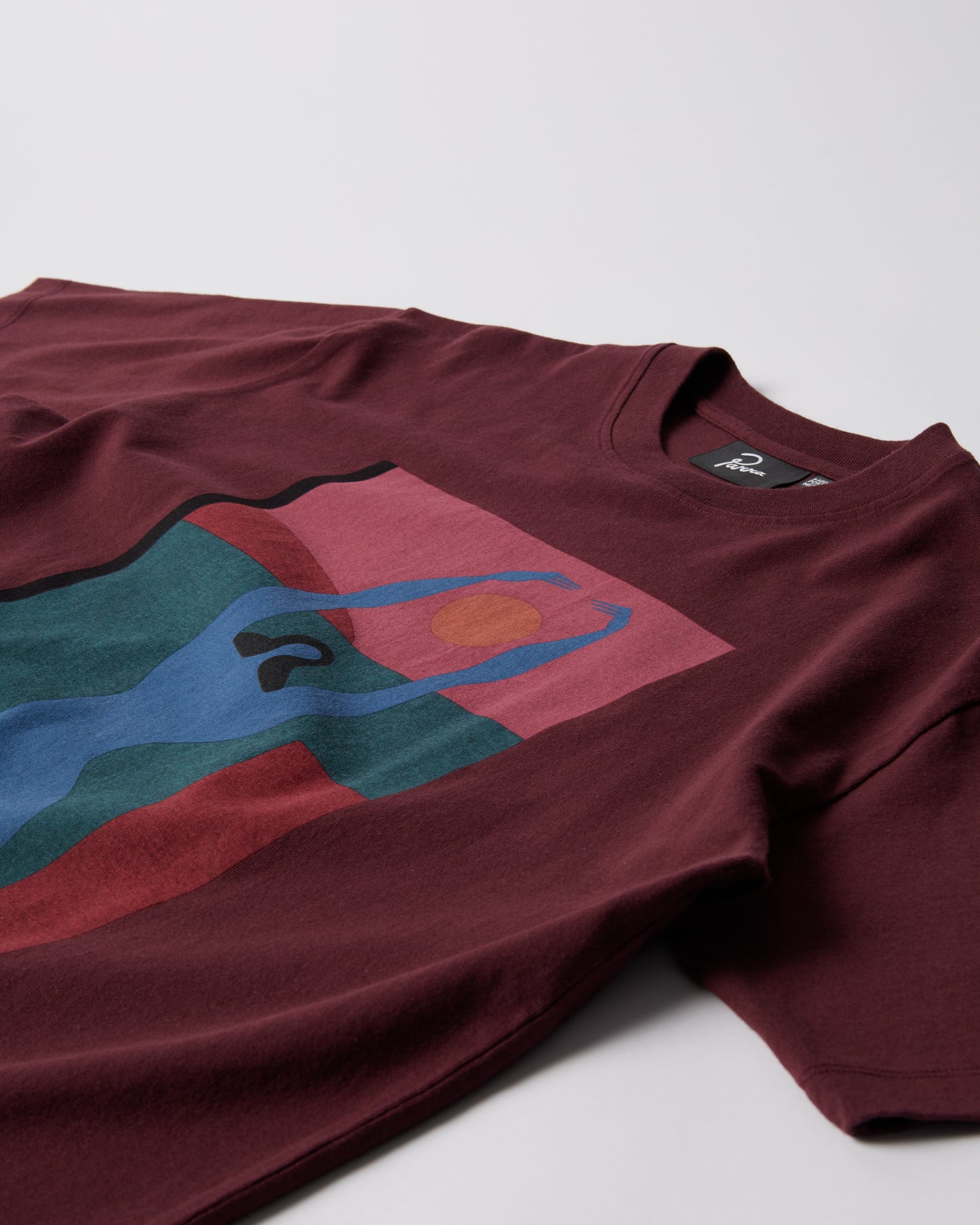 Parra Protect The Sun T-Shirt Dark Burgundy