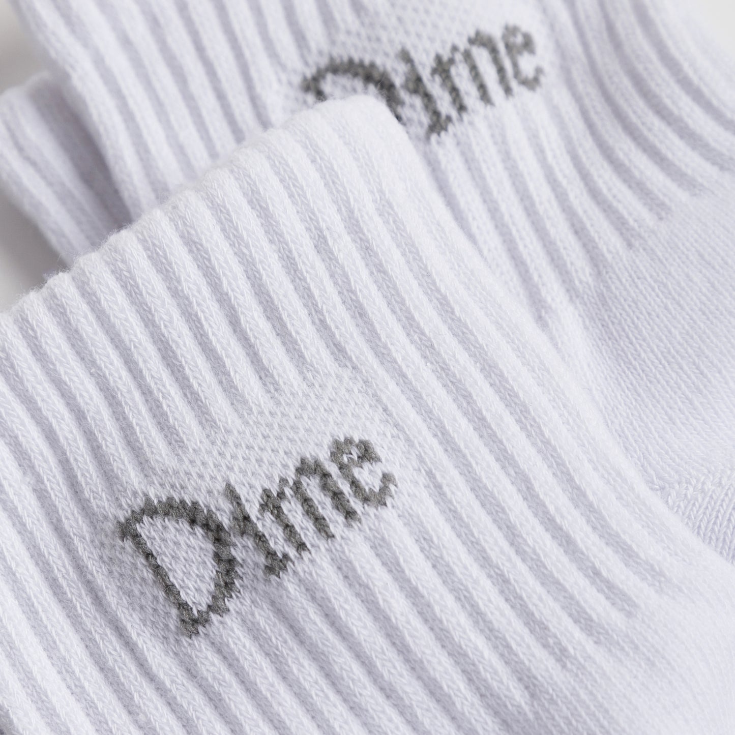 Dime Classic 2 Pack Short Socks White