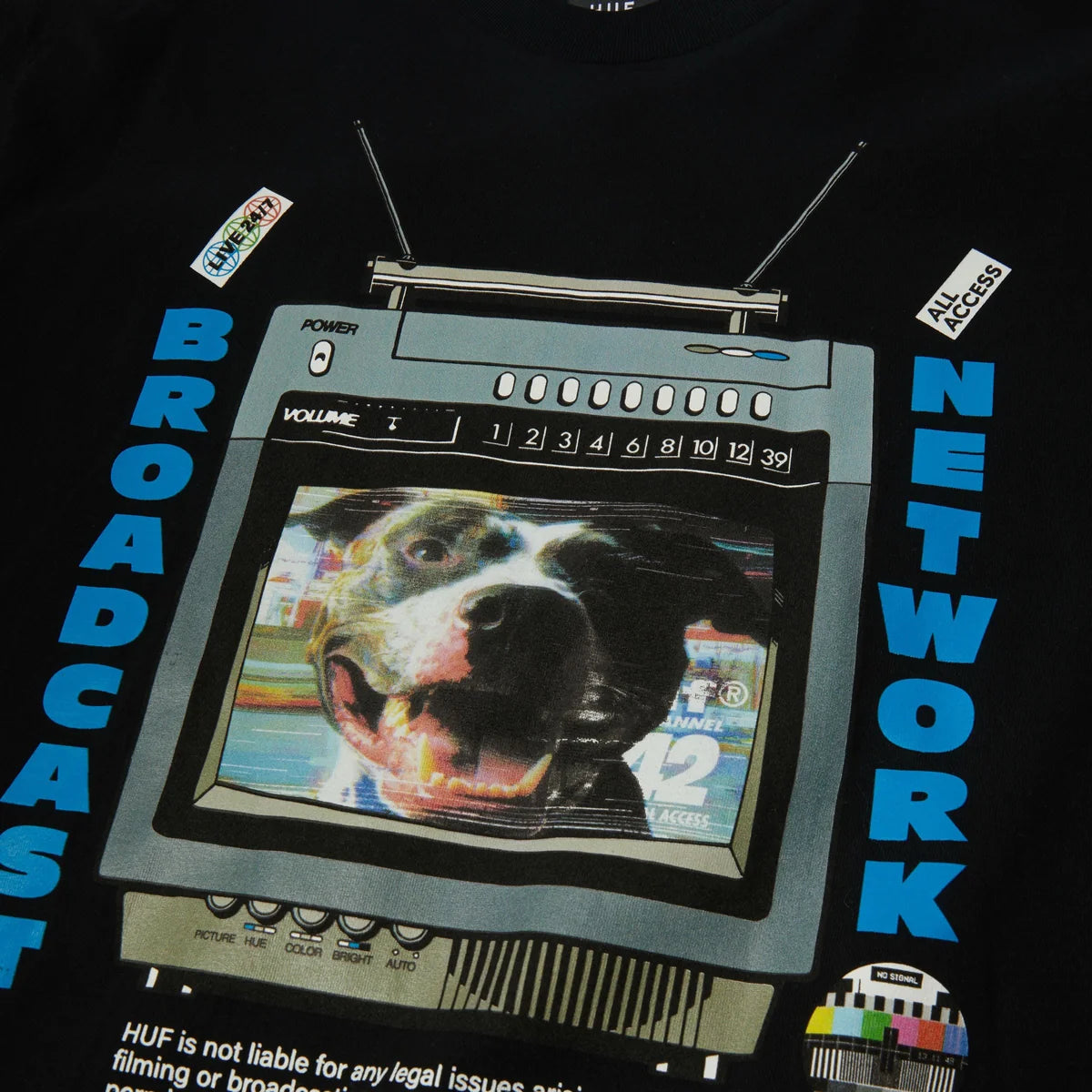 HUF Broadcast T-Shirt White