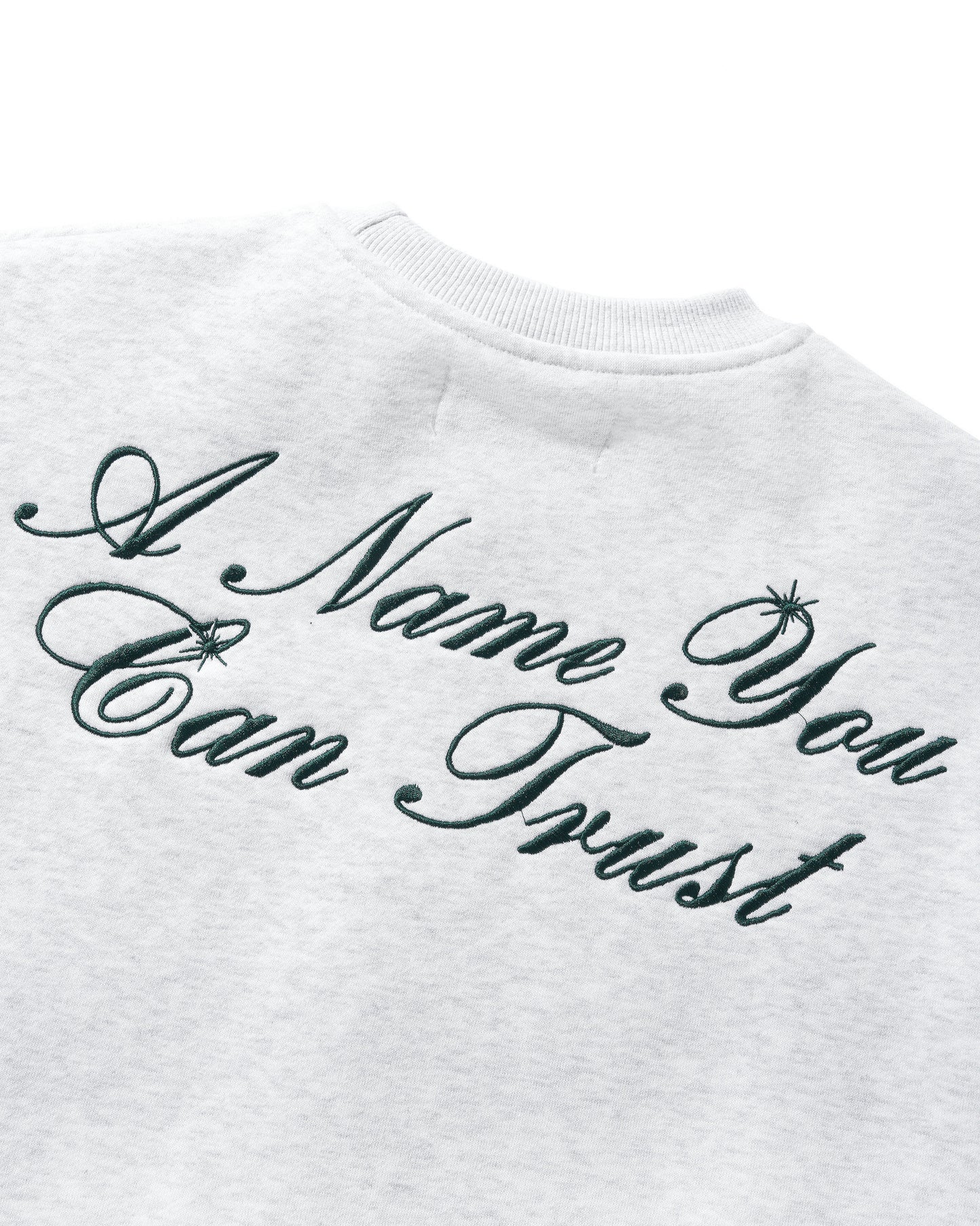 Cash Only Bank Crewneck Sweater Ash