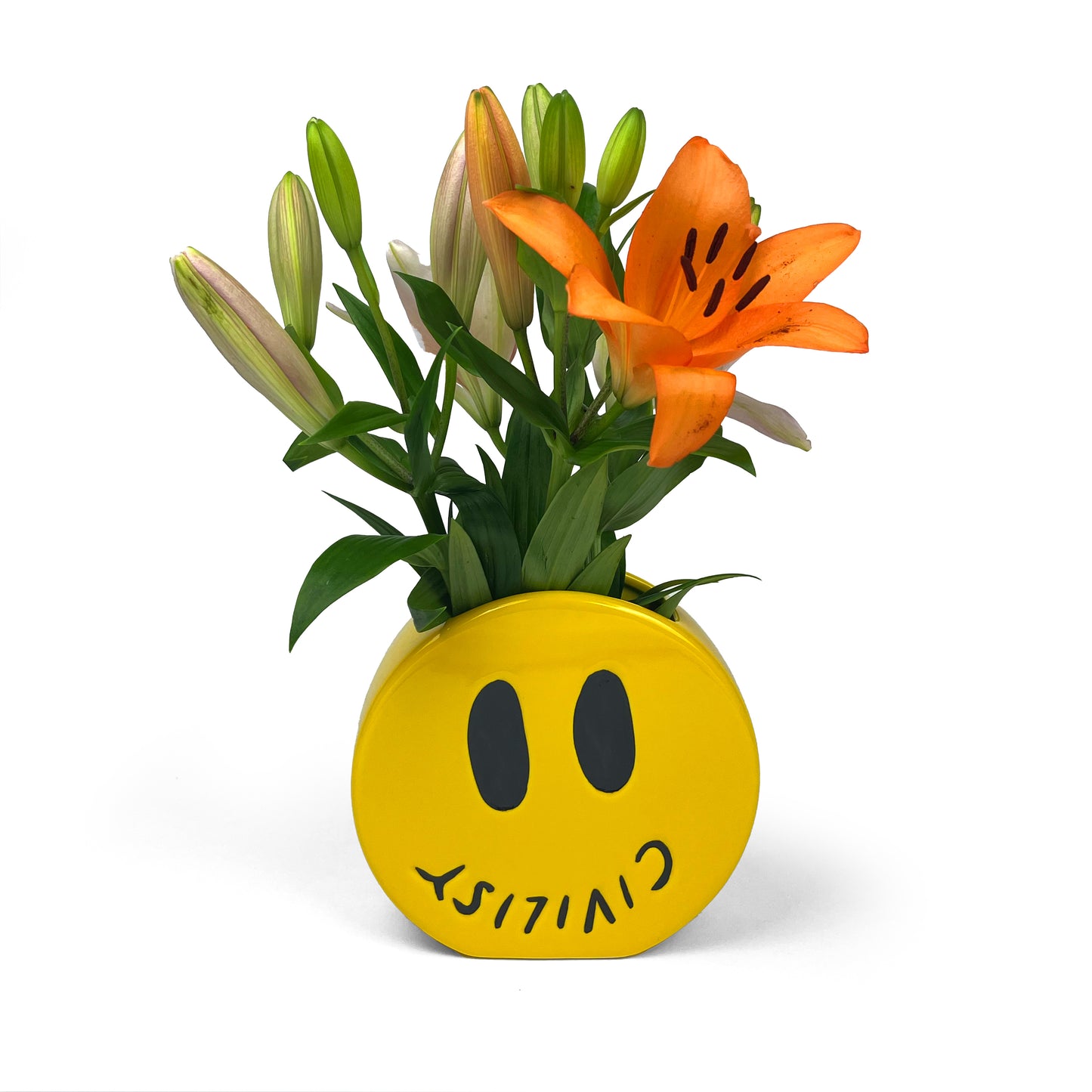 Civilist Smiler Vase Yellow