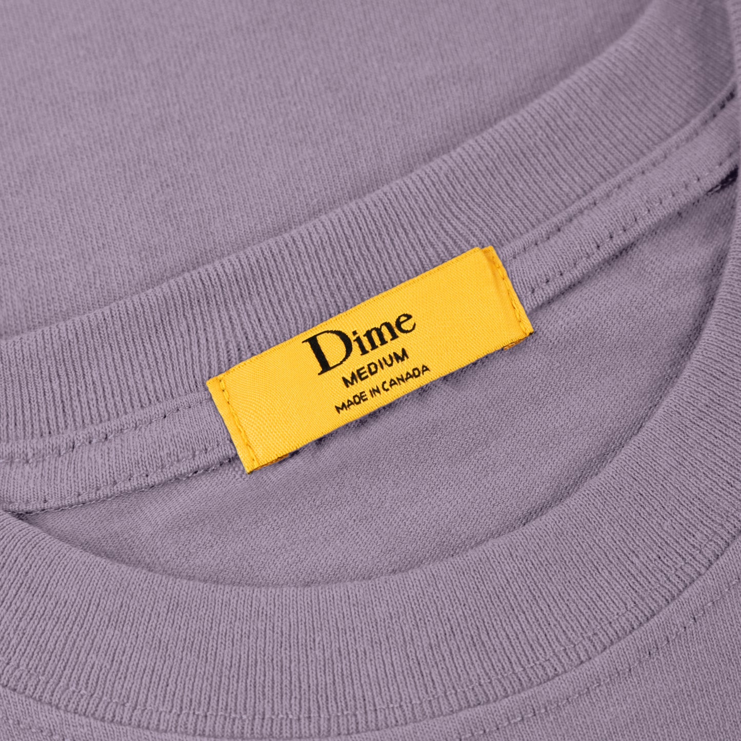 Dime Classic Small Logo T-Shirt Plum Gray