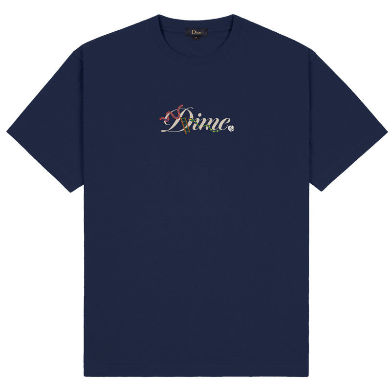 Dime Cursive Snake T-Shirt Navy