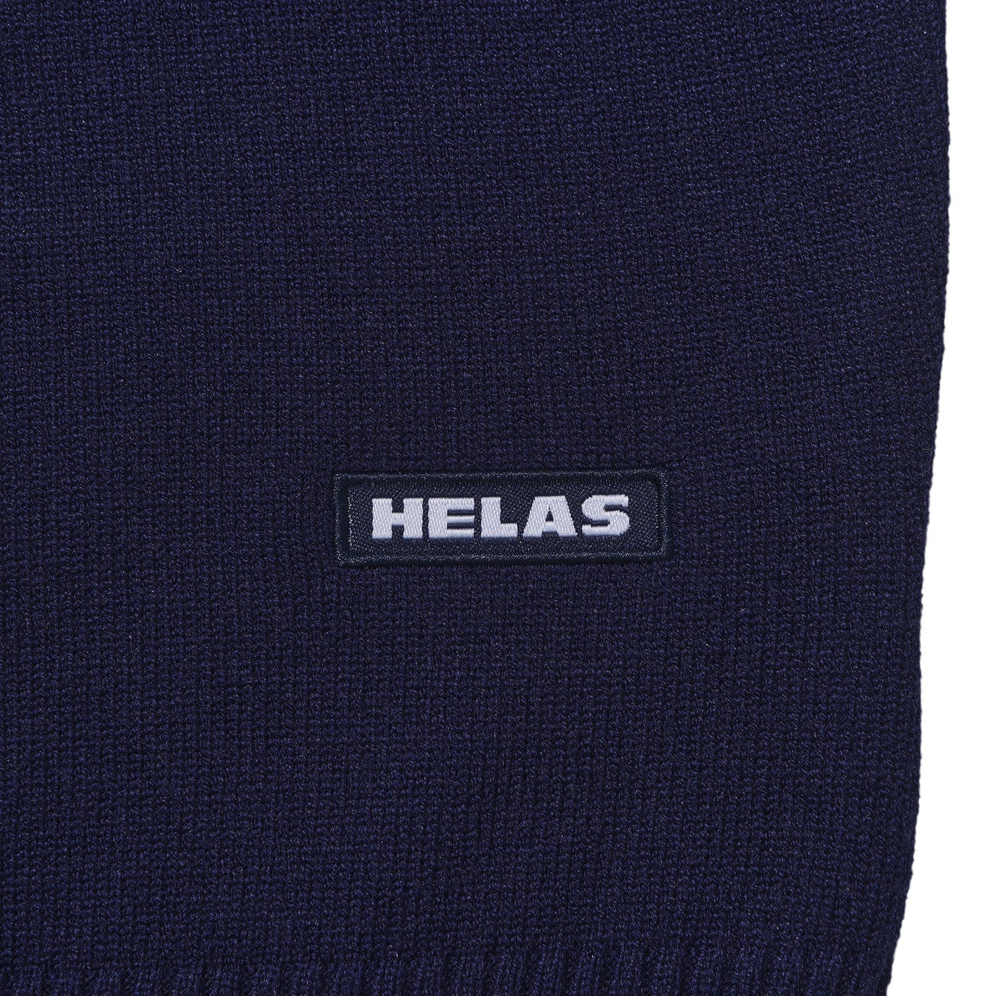 Helas Horses Crewneck Knit Sweater Navy