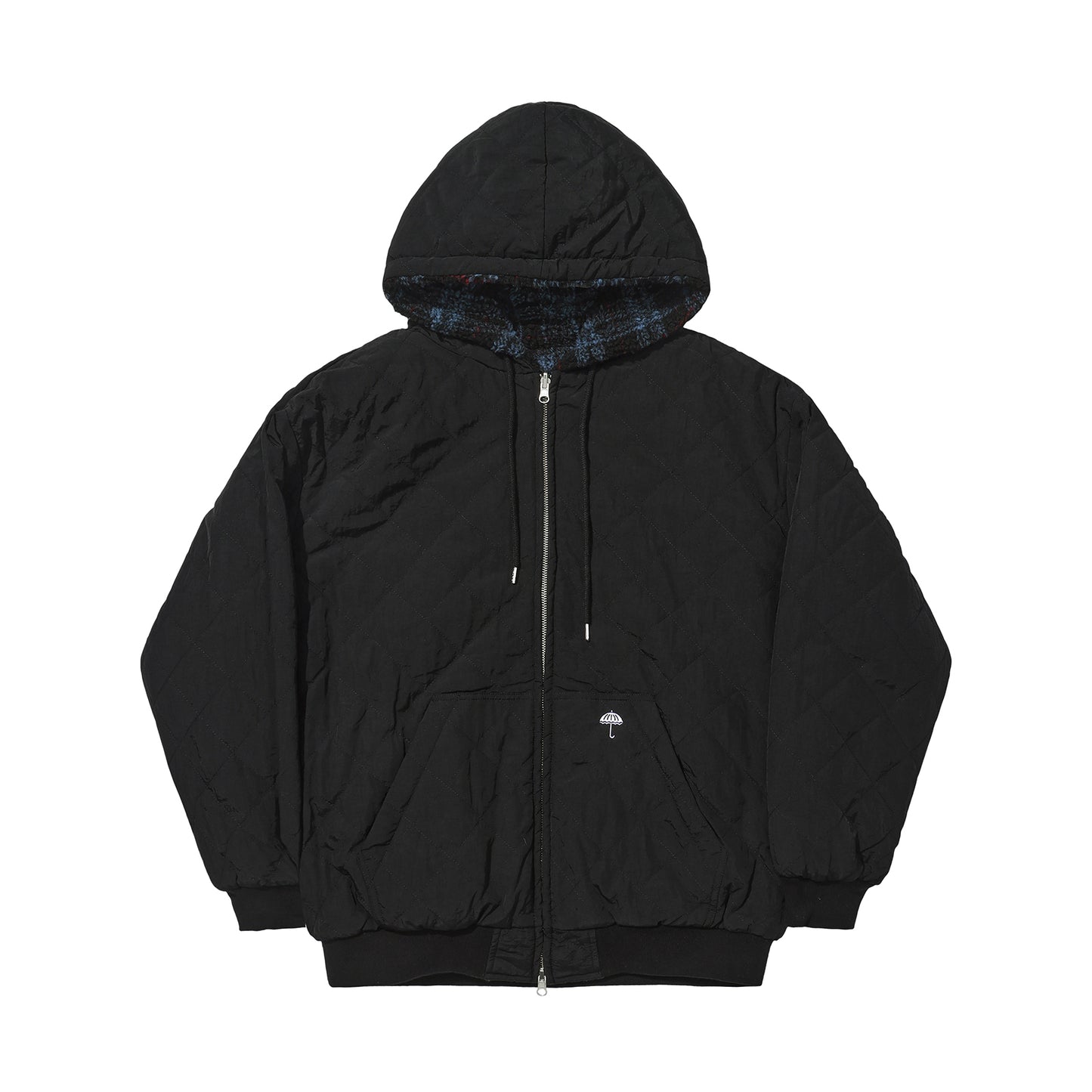Helas Ocaro Reversible Checkered Full Zip Jacket Navy/Black