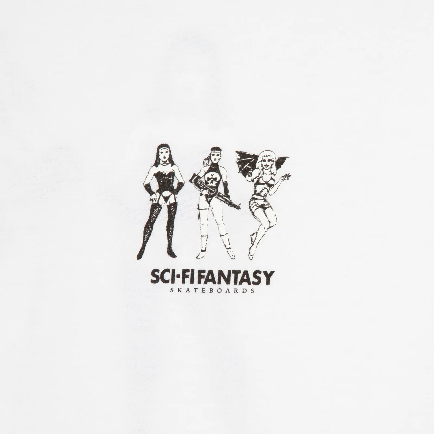 Sci-Fi Macho Girls T-Shirt White