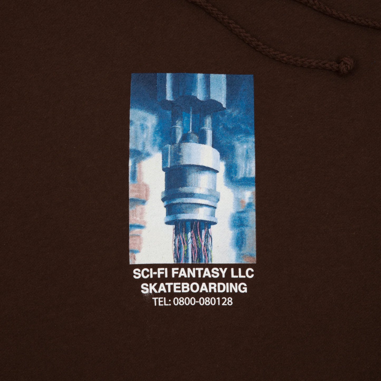 Sci-Fi Machine Hoodie Brown