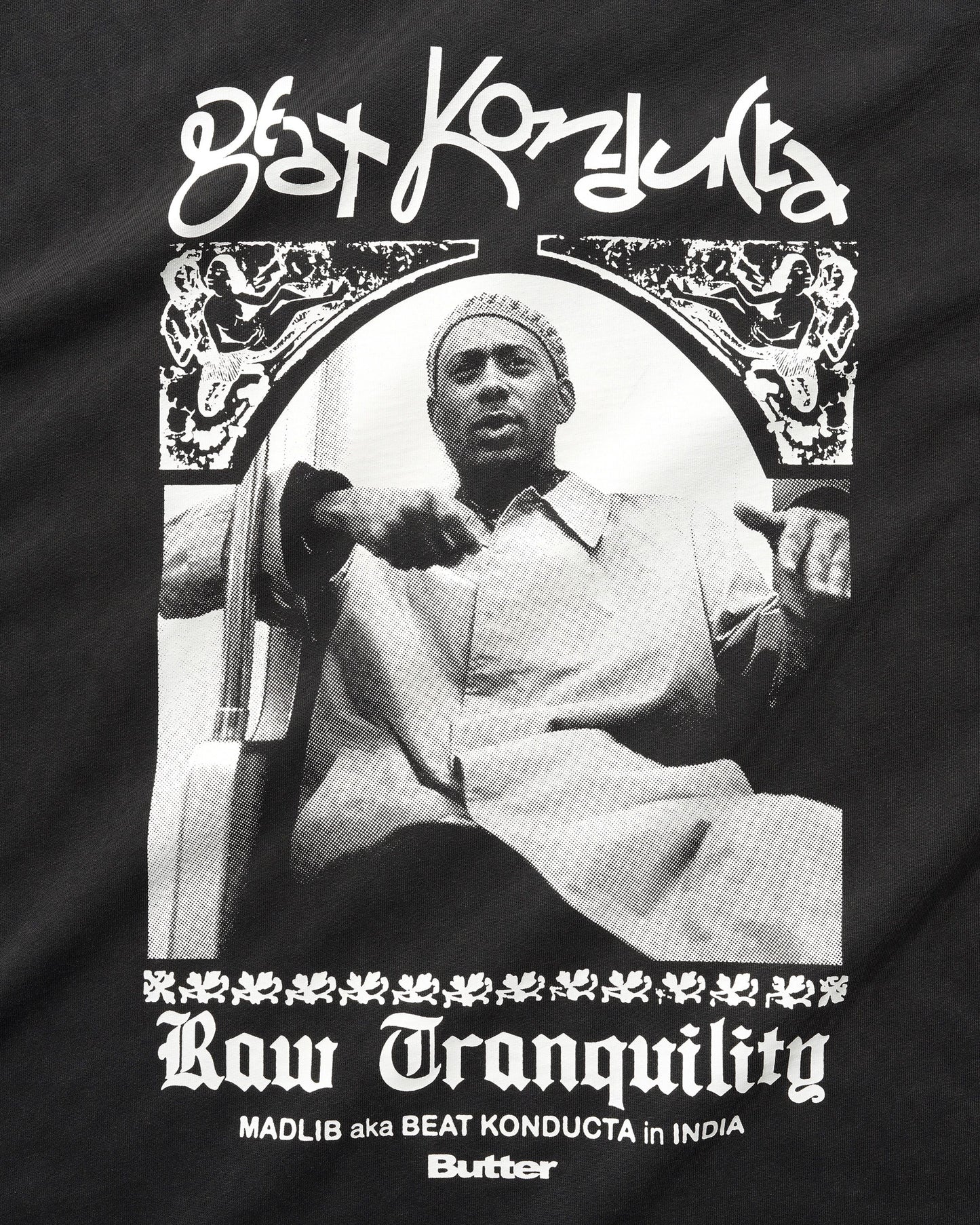 Butter Goods x Madlib India T-shirt Washed Black