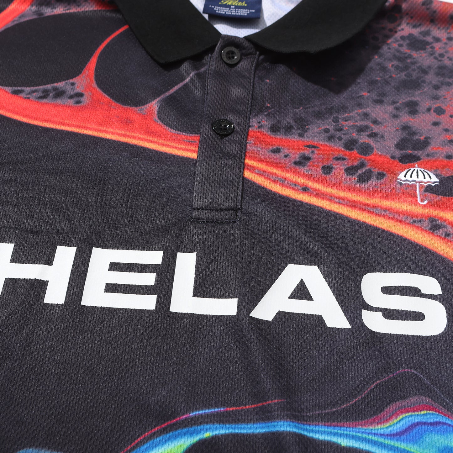 Helas Liquid Longsleeve Polo Black