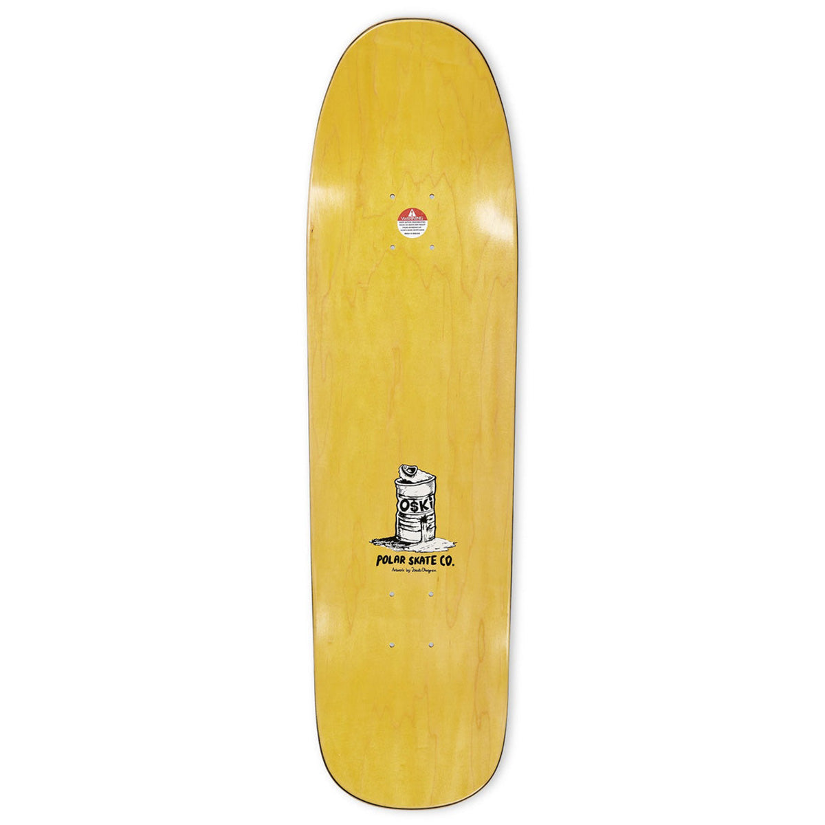 Polar Oskar Rozenberg Tricycle 1991 Jr Shape Skateboard Deck White 8.65