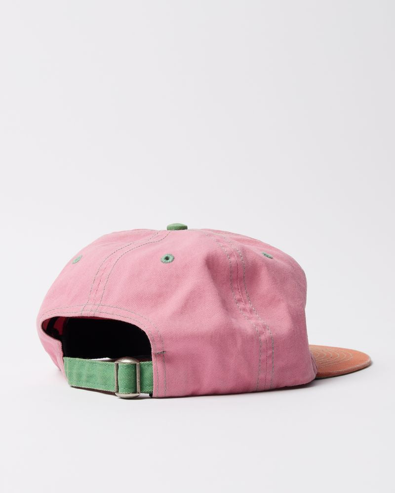 By Parra Slanted P 6 Panel Hat Pink