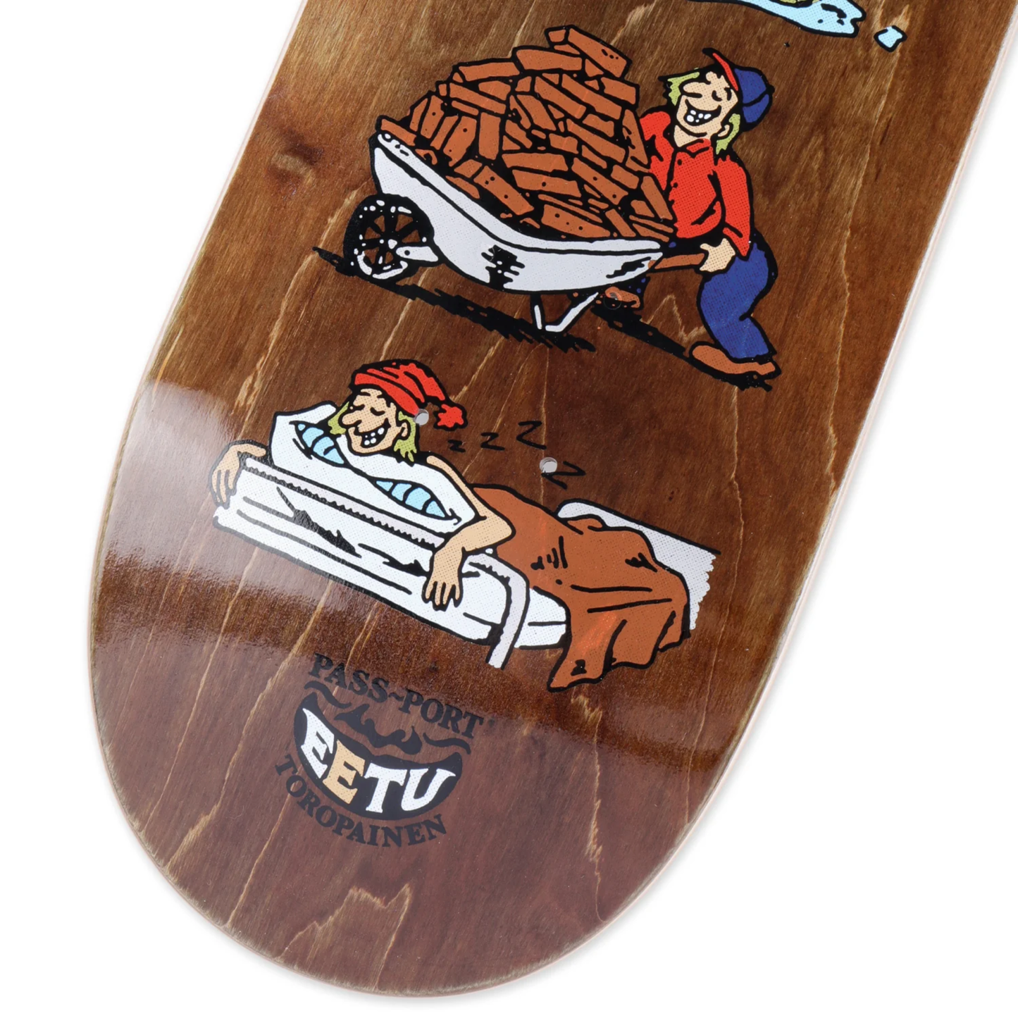 Pass Port Eetu Smiling Through It Skateboard Deck 8.25