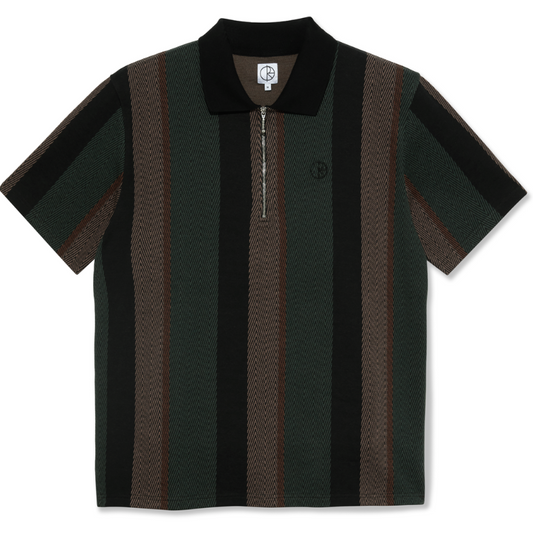 Polar Jacques Polo Shirt Black/Salmon