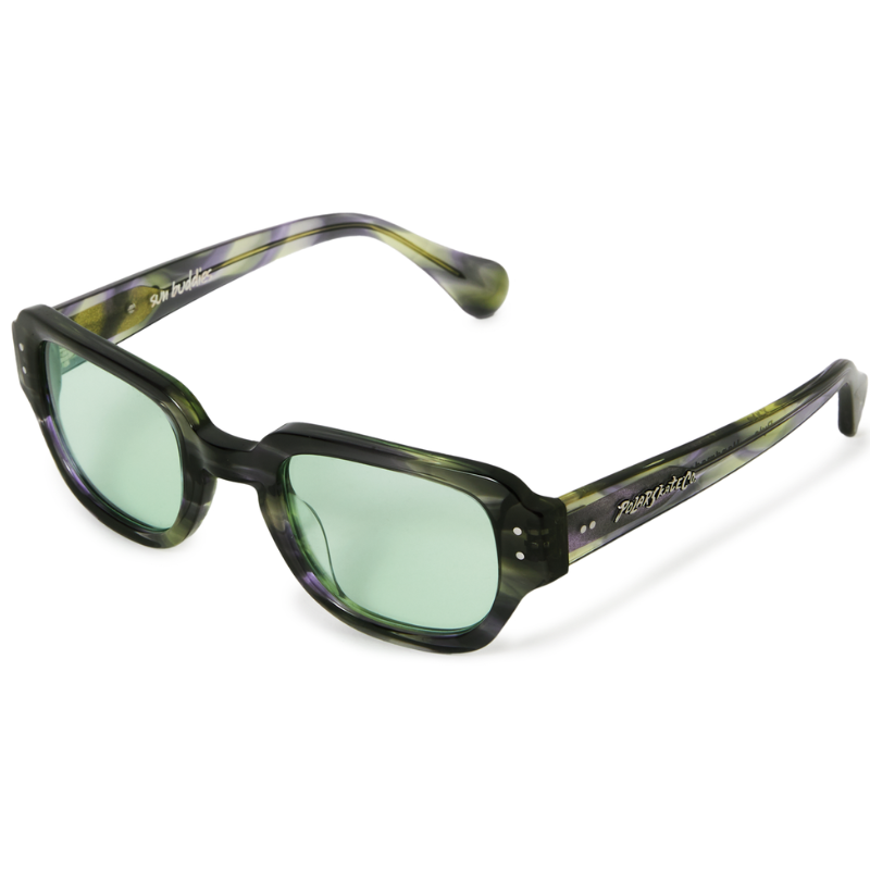 Polar Pyle Sunglasses Violet Green