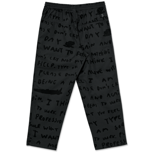 Polar Sad Notes Surf Pants Graphite