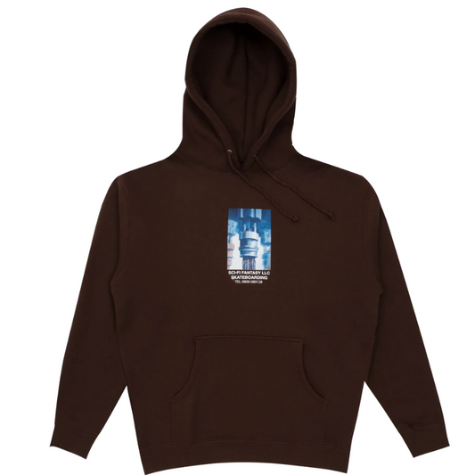 Sci-Fi Machine Hoodie Brown