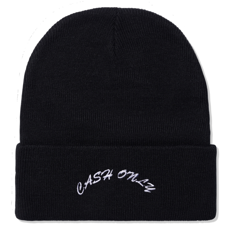 Cash Only Logo Beanie Black