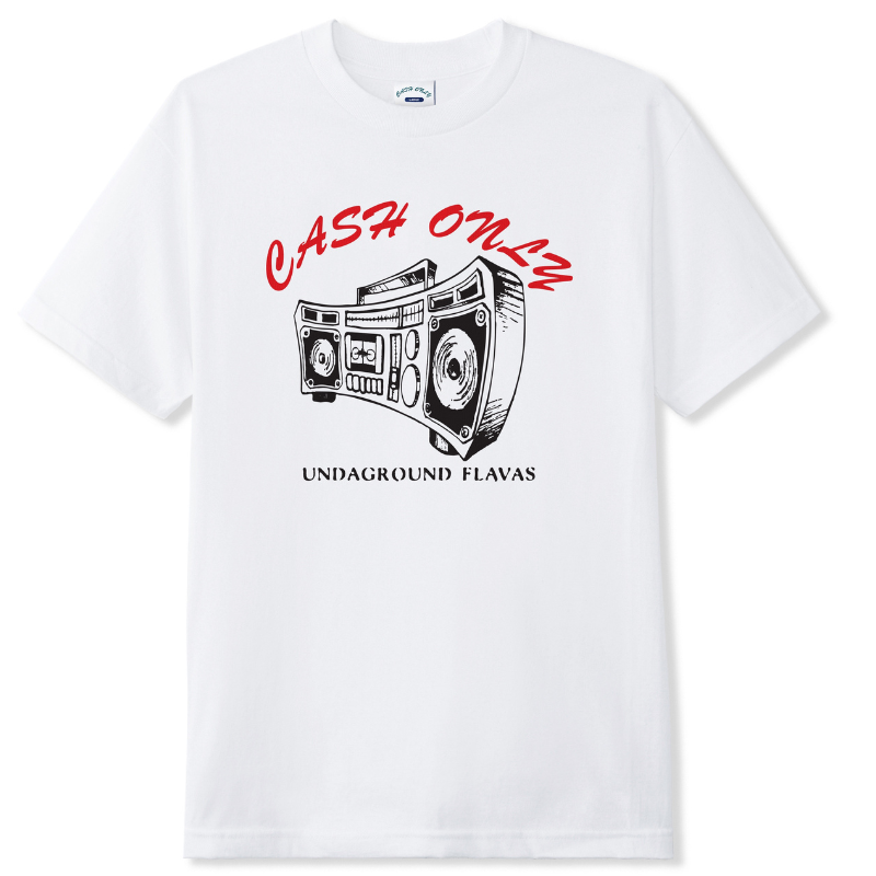Cash Only Boombox T-Shirt White