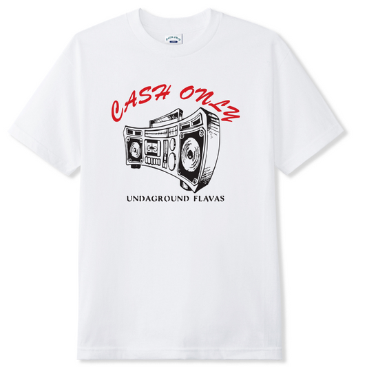 Cash Only Boombox T-Shirt White