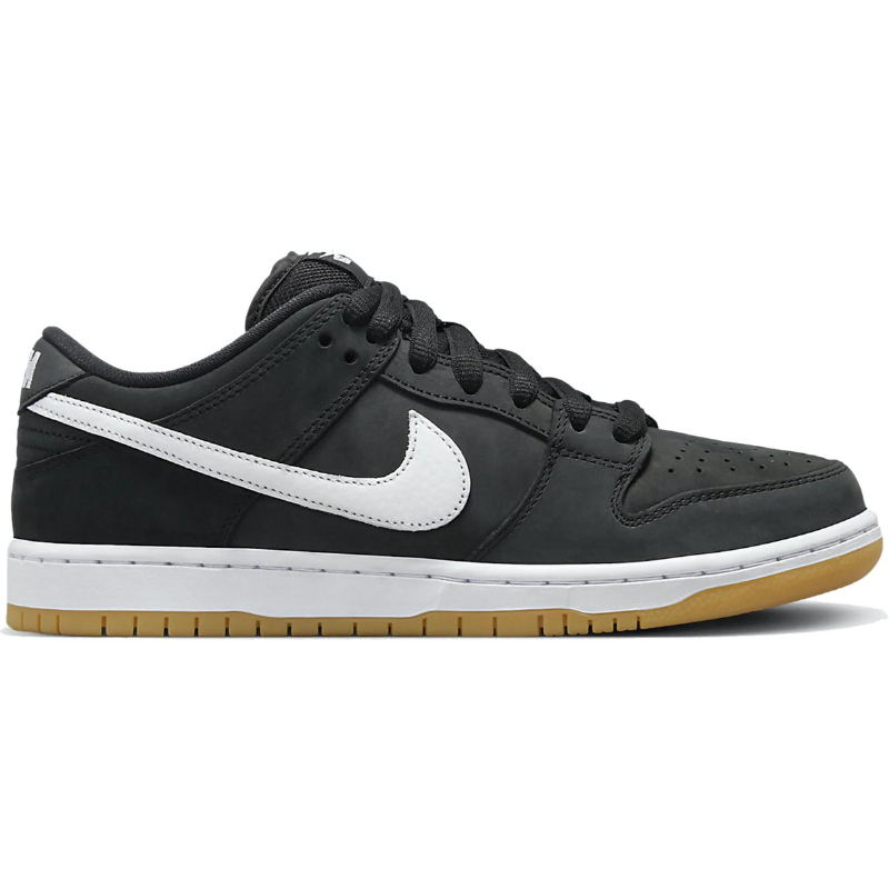 Nike SB Dunk Low Pro Black White Black Gum Light Brown