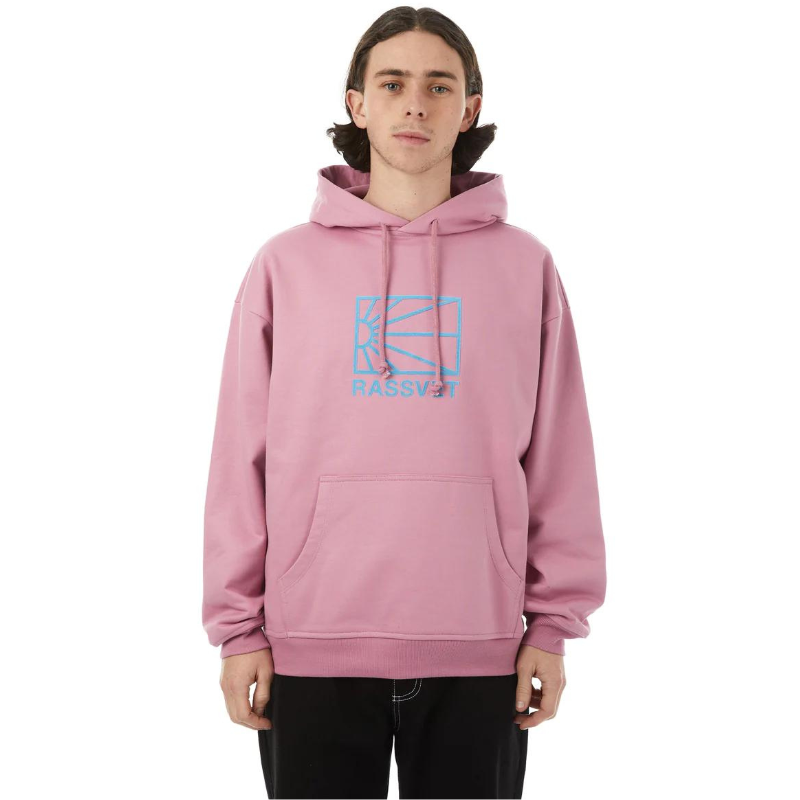 Rassvet Logo Knit Hooded Sweater Pink