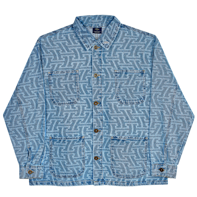 Helas Wave Denim Jacket Light Blue