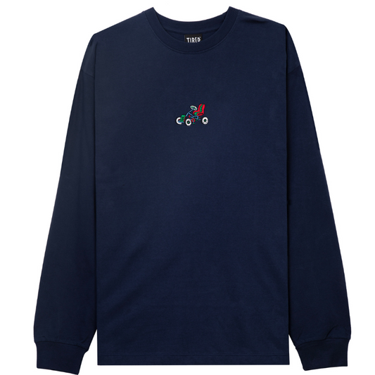 Tired Semi Tired Longsleeve T-Shirt Navy